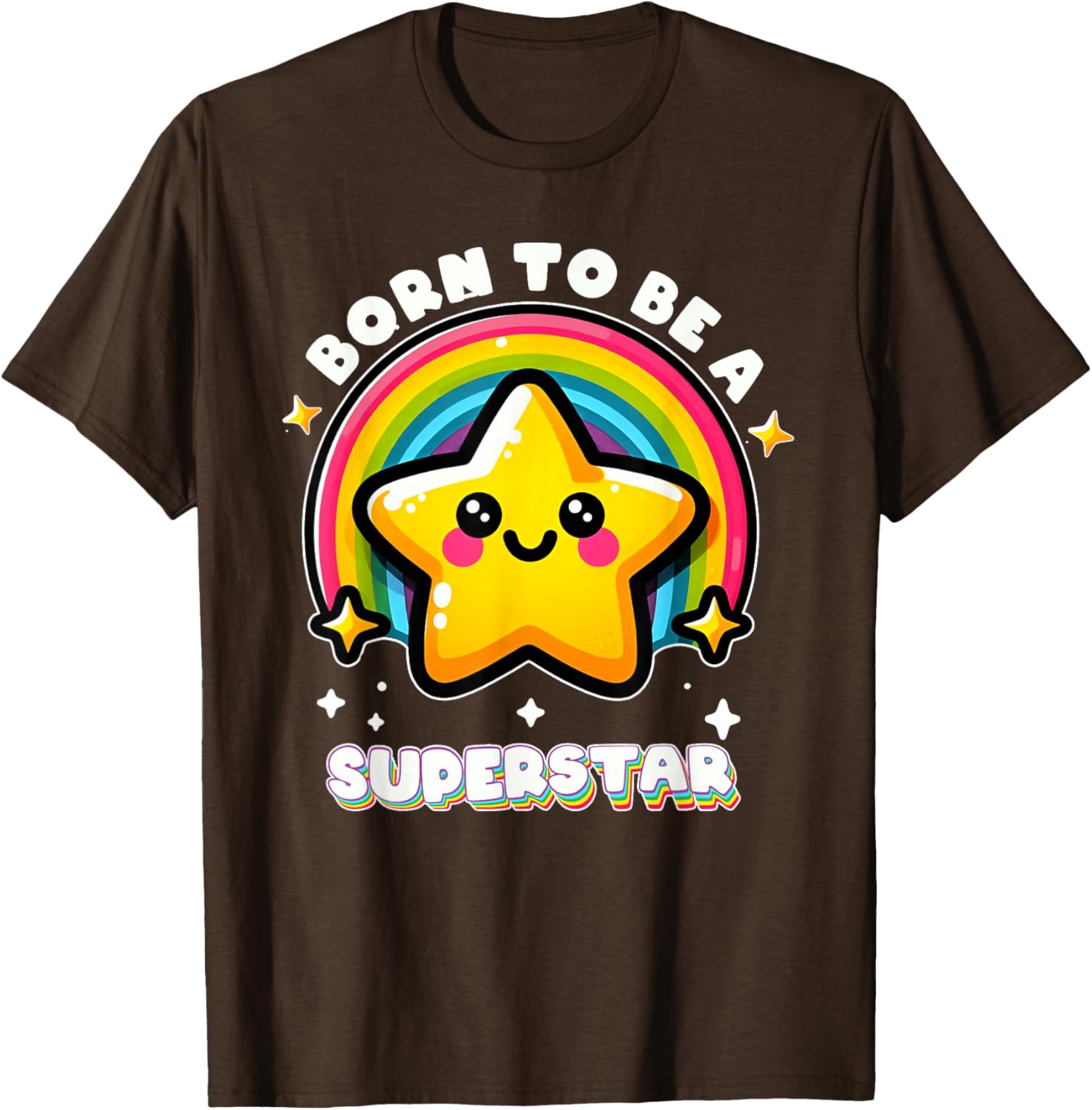 Funny Rainbow Kawaii Star Kids T-Shirt I'm Going To Be A Superstar - 4