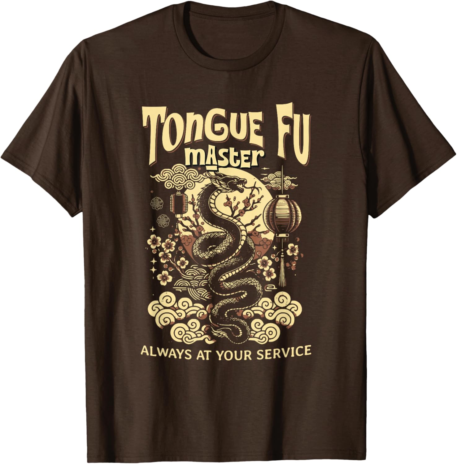 Tongue Fu Master Funny Sarcastic NSFW T-Shirt for Adults - 8