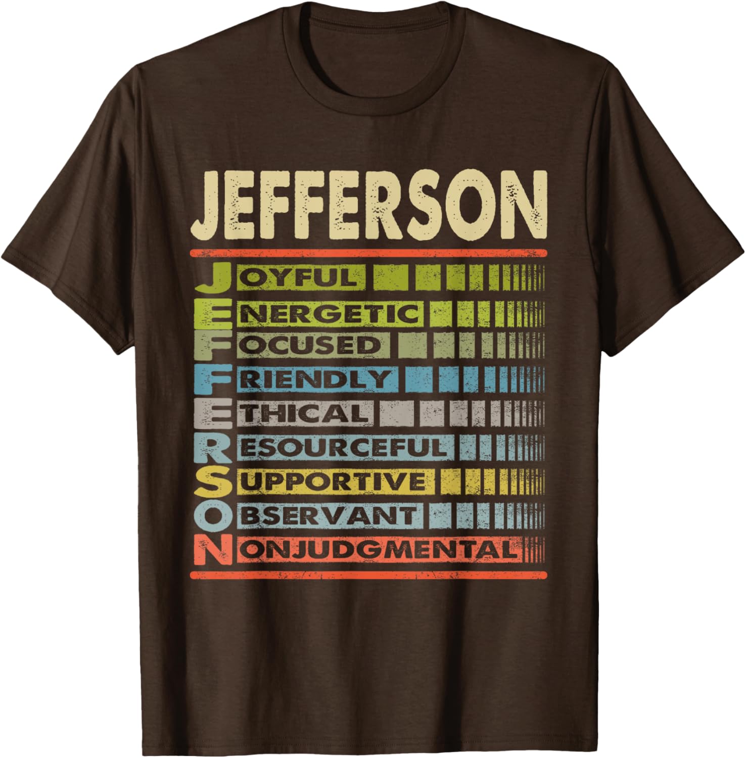 Jefferson Family Name Team T-Shirt Perfect for Family Gatherings - 11