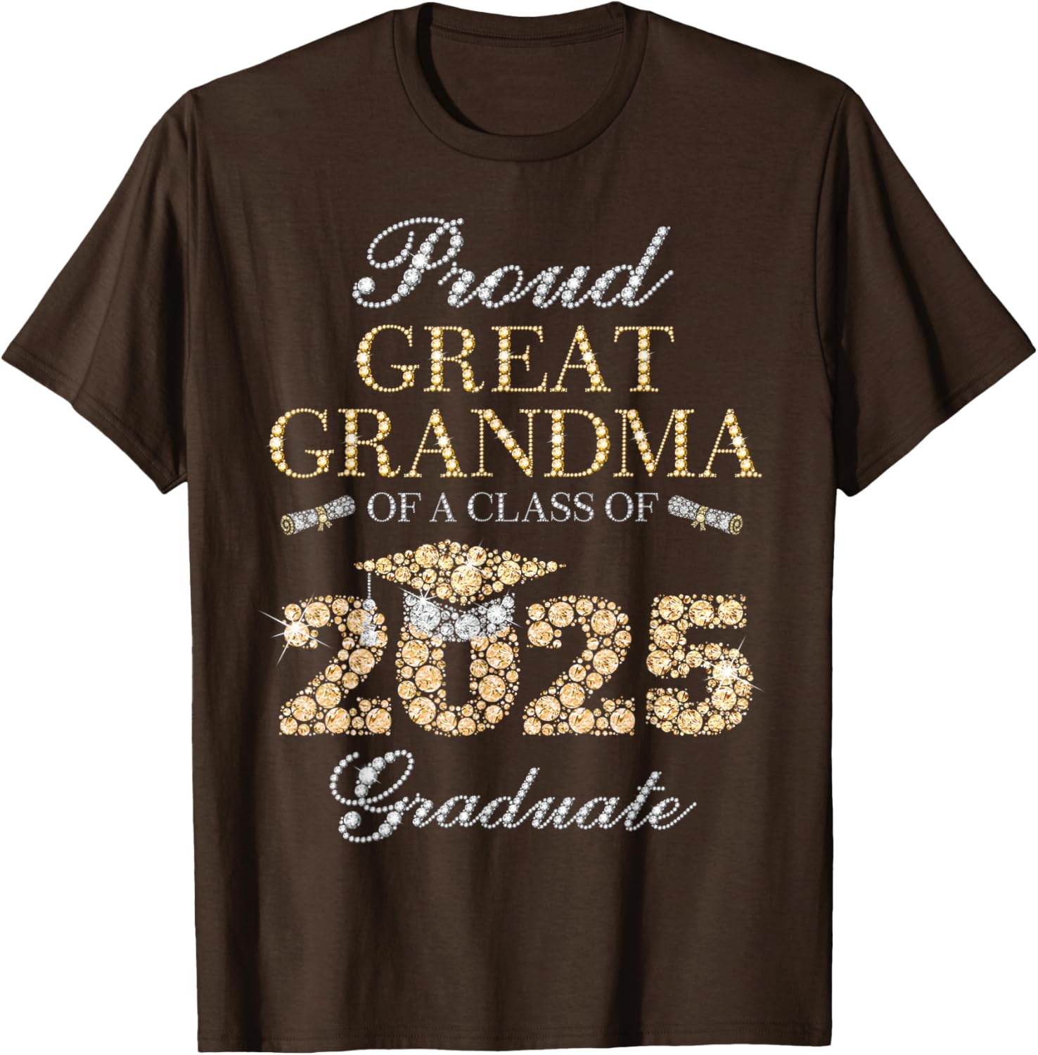 Proud Great Grandma Class of 2025 Graduate T-Shirt Gift for Grandma - 5