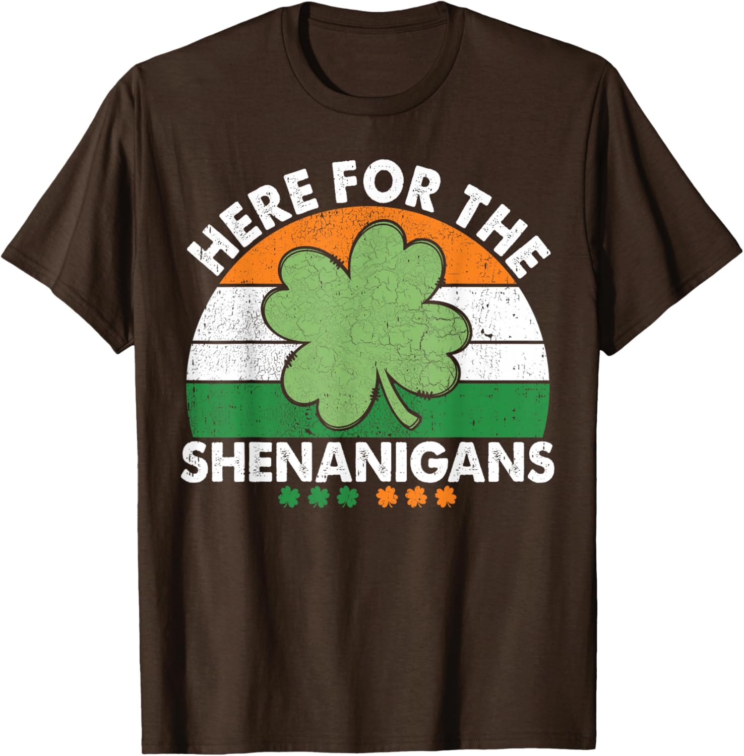 Here For The Shenanigans St Patricks Day T-Shirt Fun Irish Apparel - 20