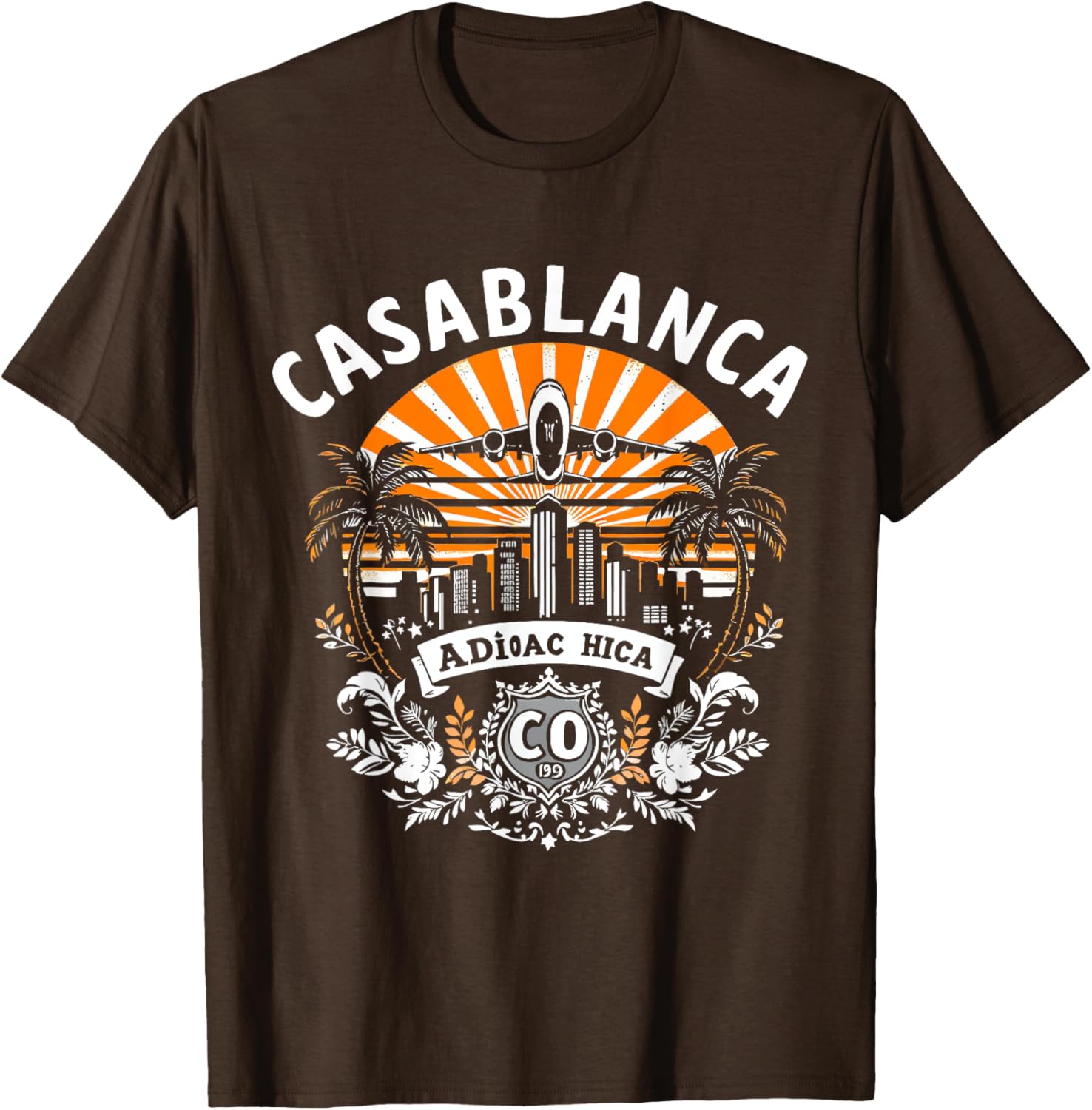 Retro Casablanca Skyline Desert T-Shirt for Stylish Casual Wear - 1