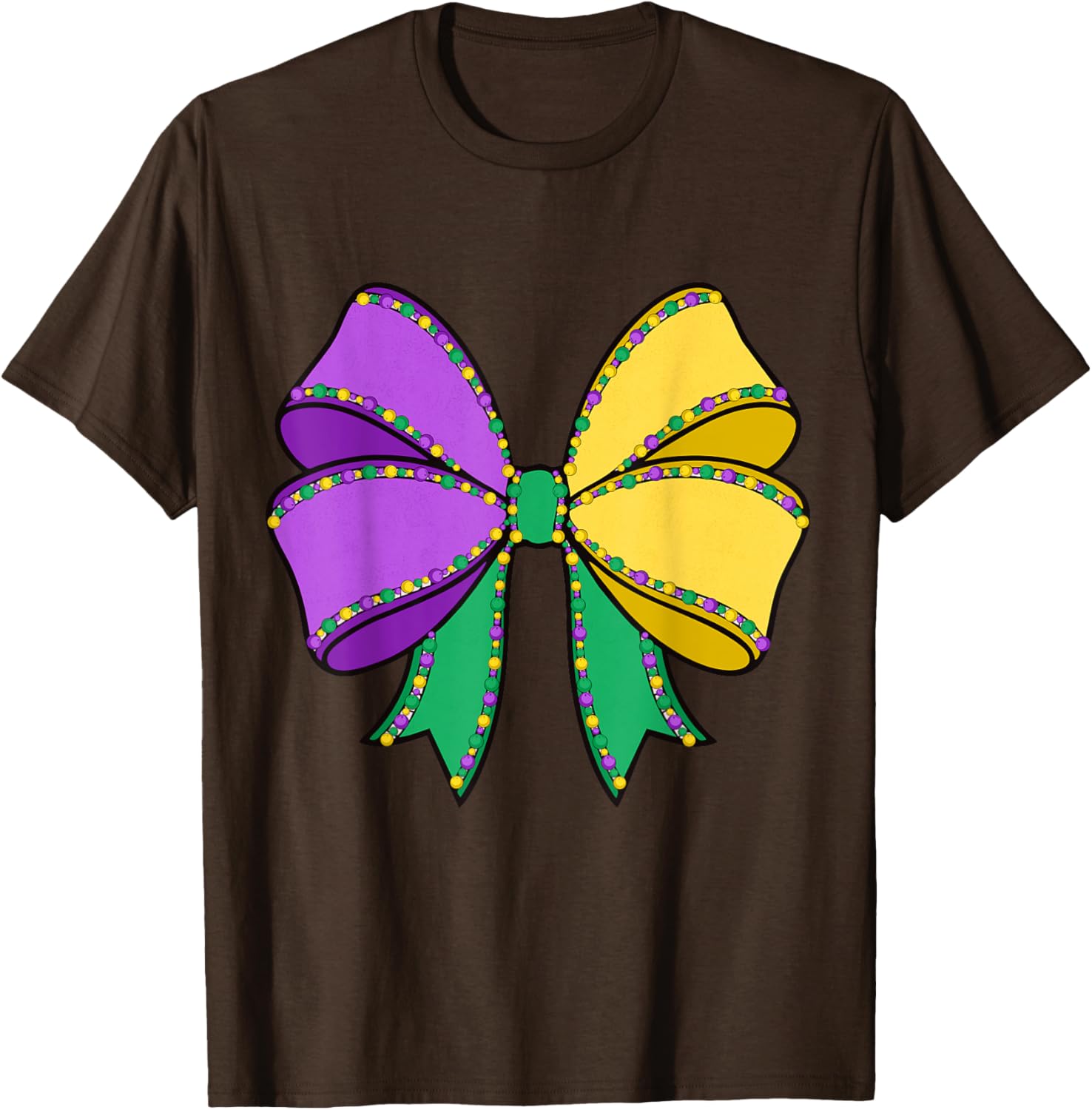 Coquette Bow Mardi Gras T-Shirt for New Orleans Carnival Festivities - 13