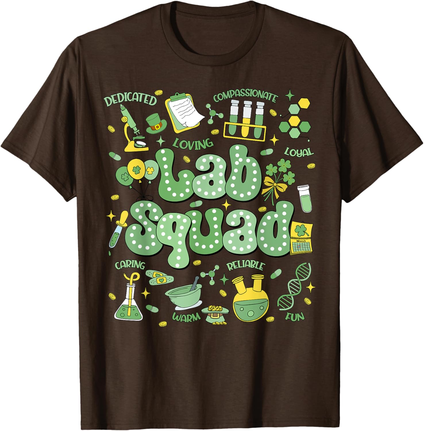 Lab Squad Medical Laboratory Technician St Patrick's Day T-Shirt Fun Design - 7