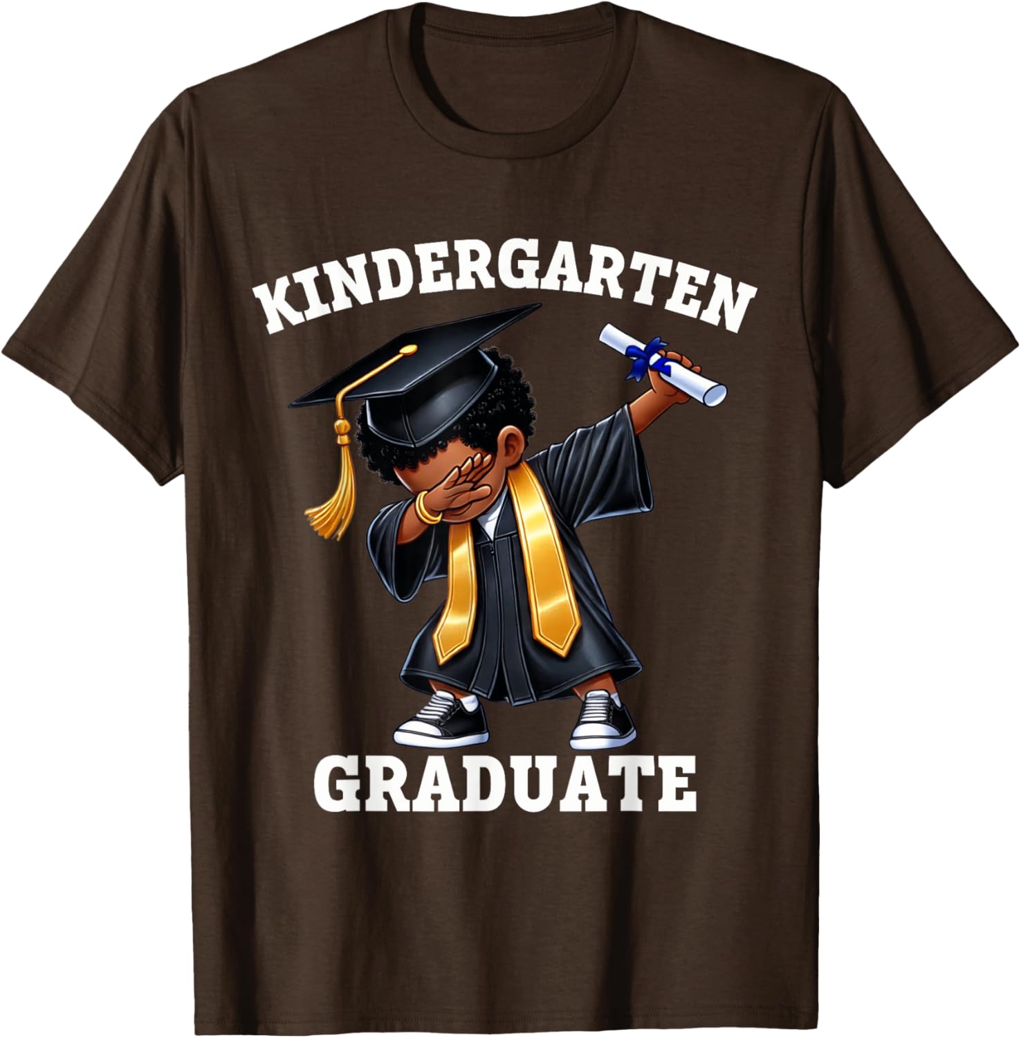 Dabbing Graduation Boys T-Shirt Class of 2025 Fun Kindergarten Wear - 4