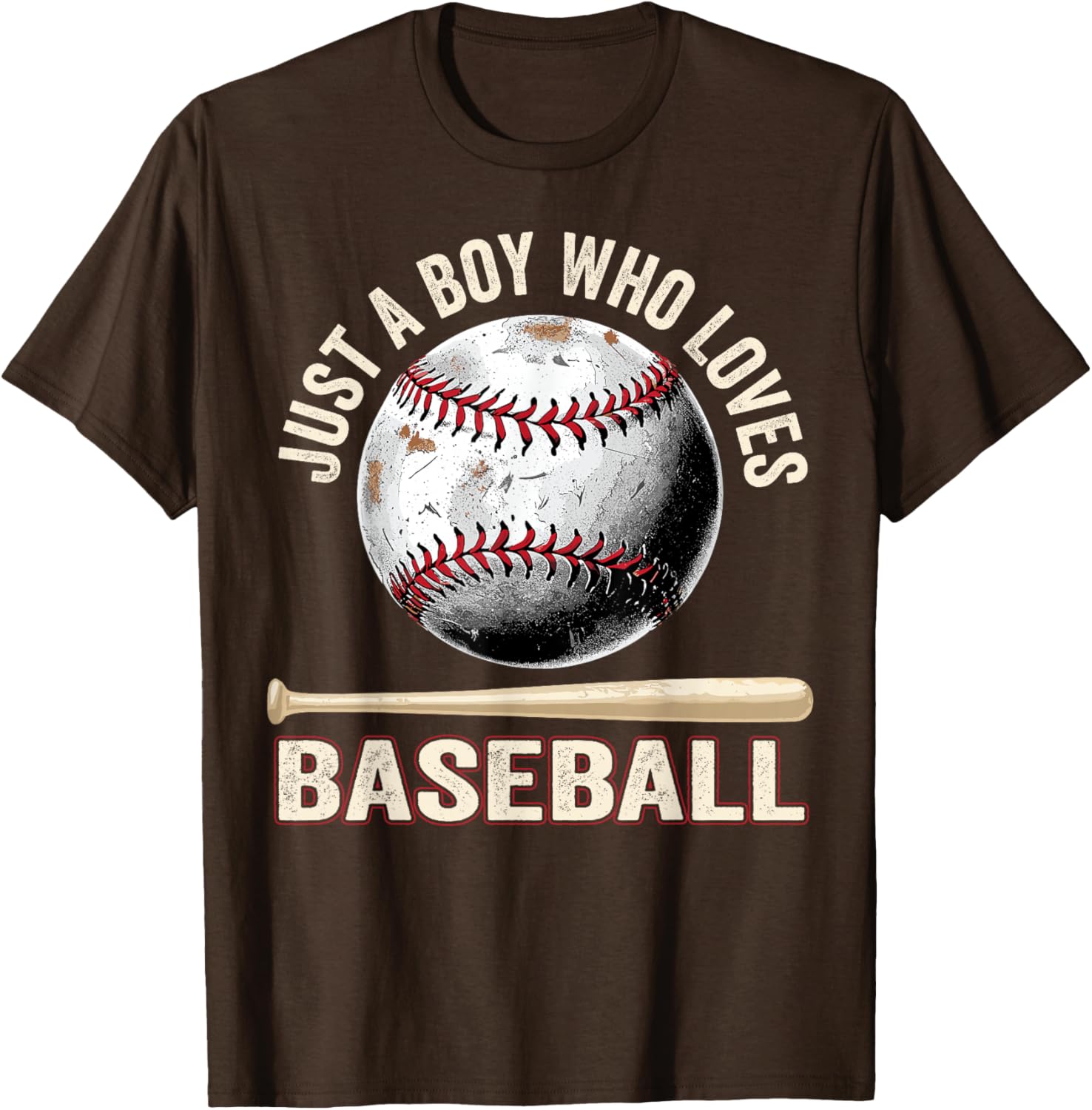 Funny Just A Boy Who Loves Baseball T-Shirt for Fans and Players - 5