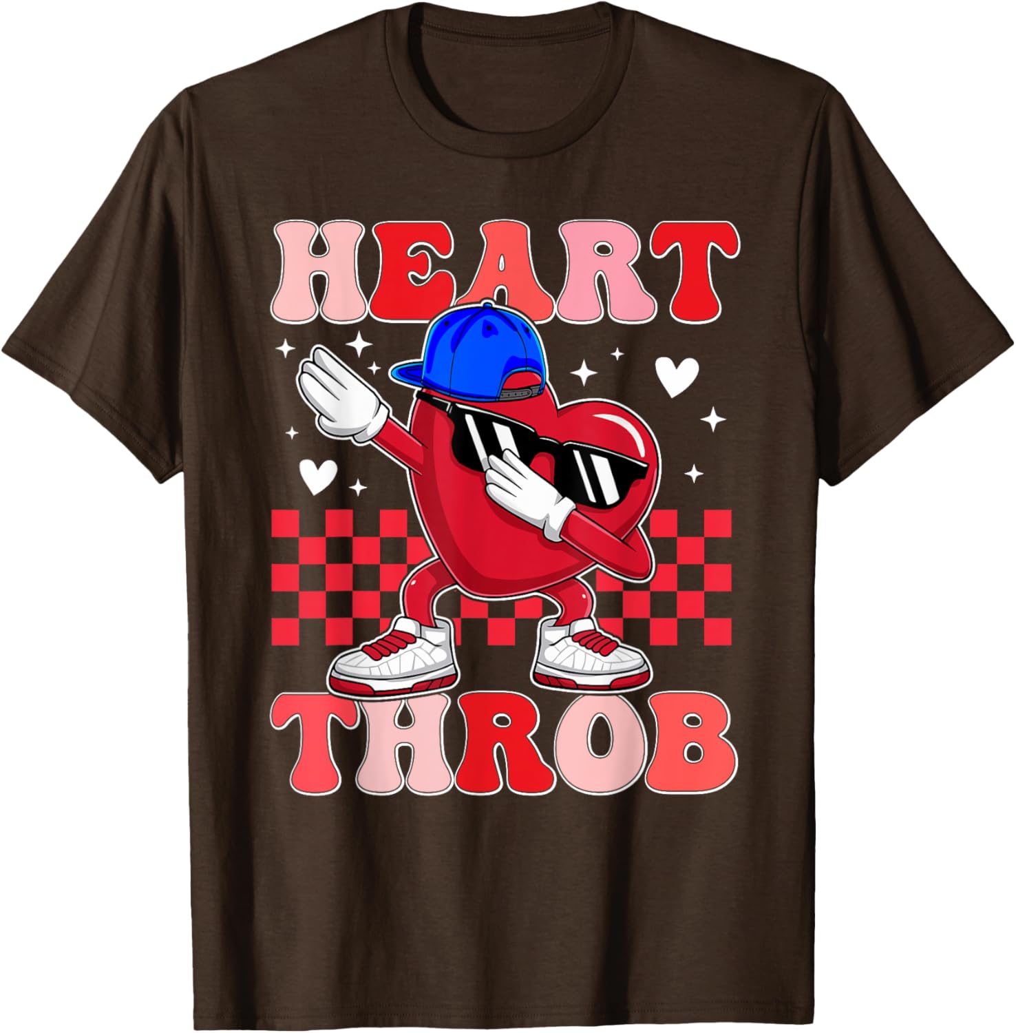 Groovy Heart Throb Valentine's Day Dabbing Toddler Boy T-Shirt - 10