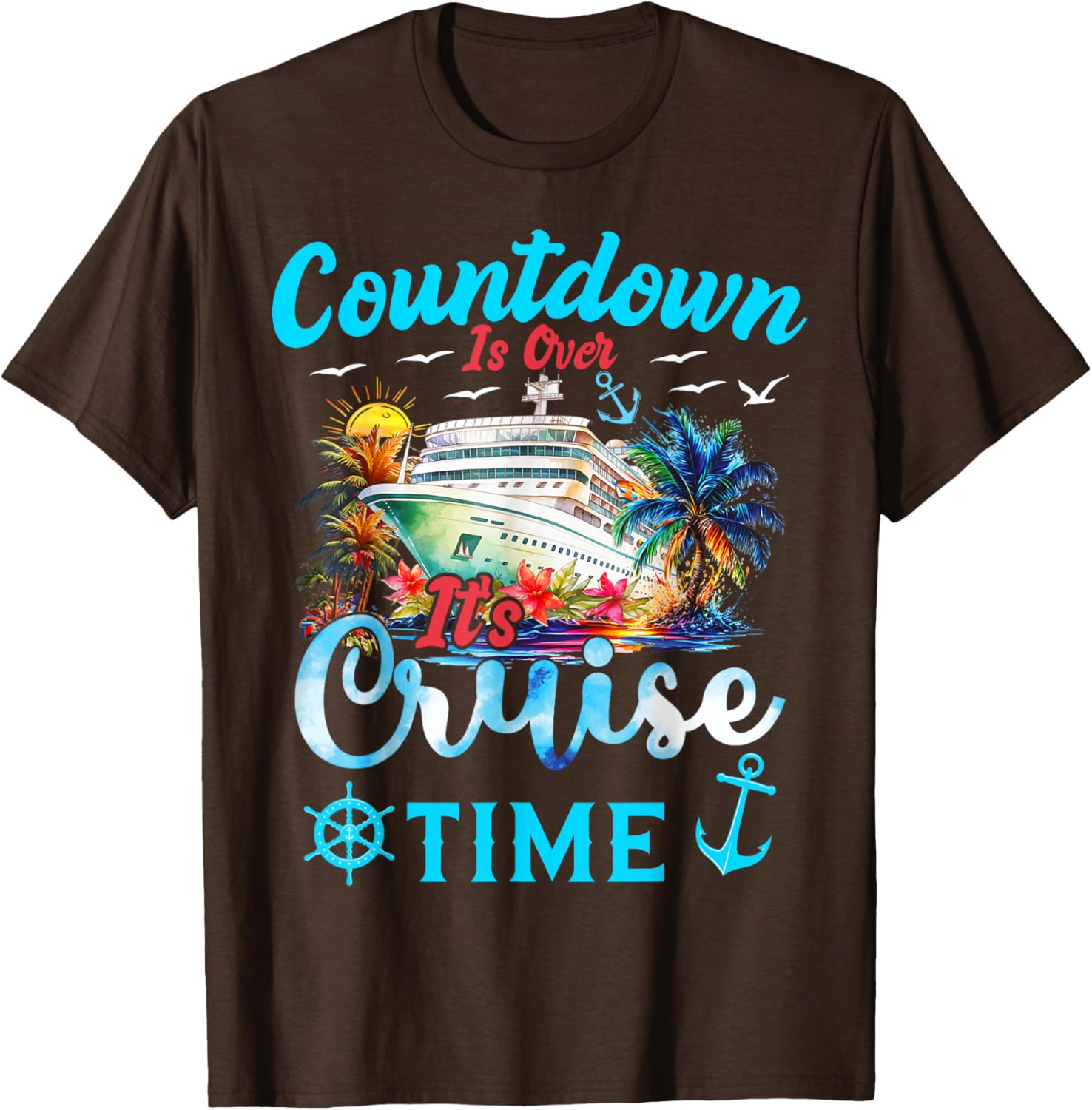 Cruise Time T-Shirt for Men and Women - Fun Countdown Graphic Tee - 1
