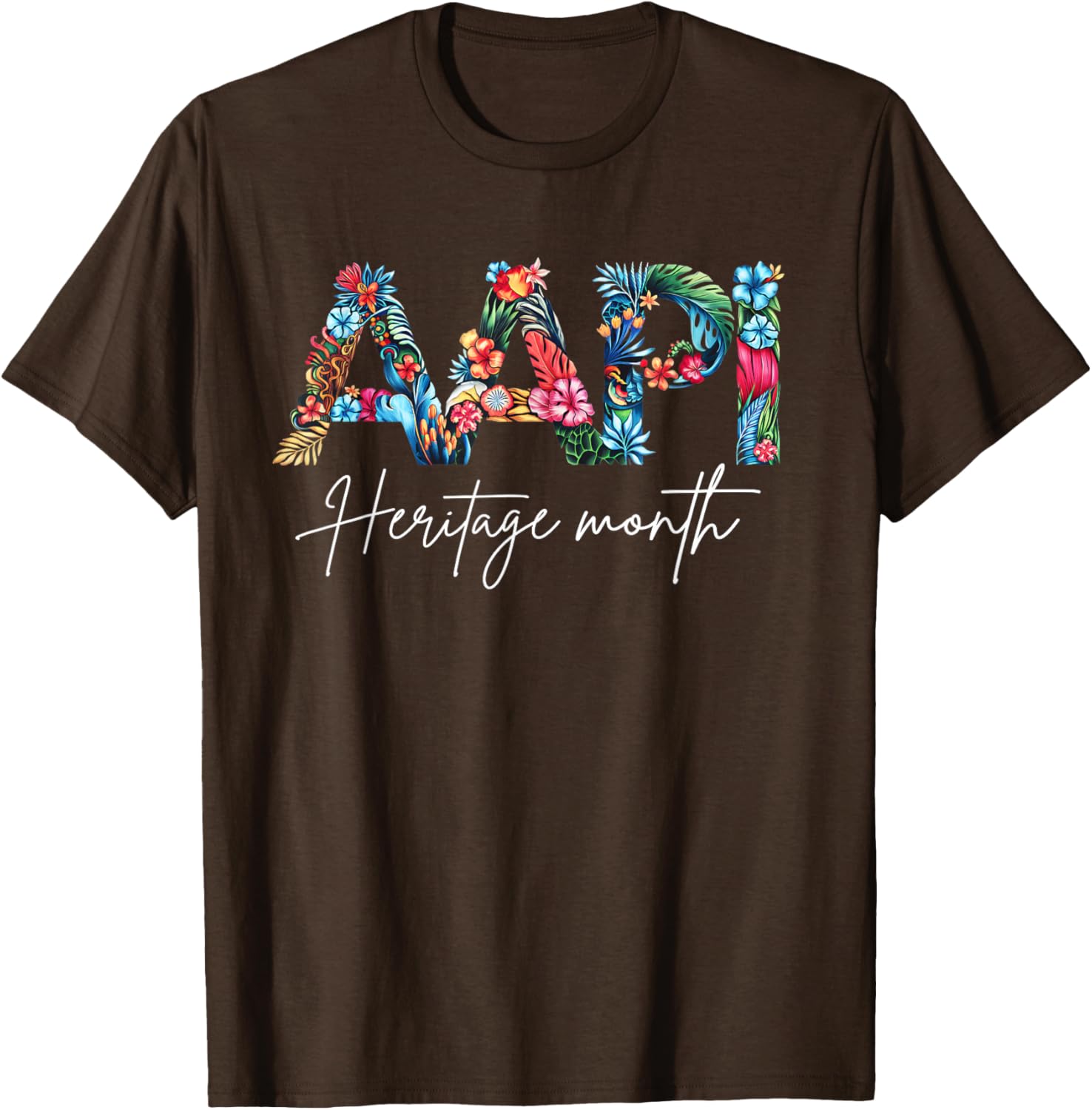 Elegant Floral Design T-Shirt for AAPI Heritage Month - Girls & Women - 7