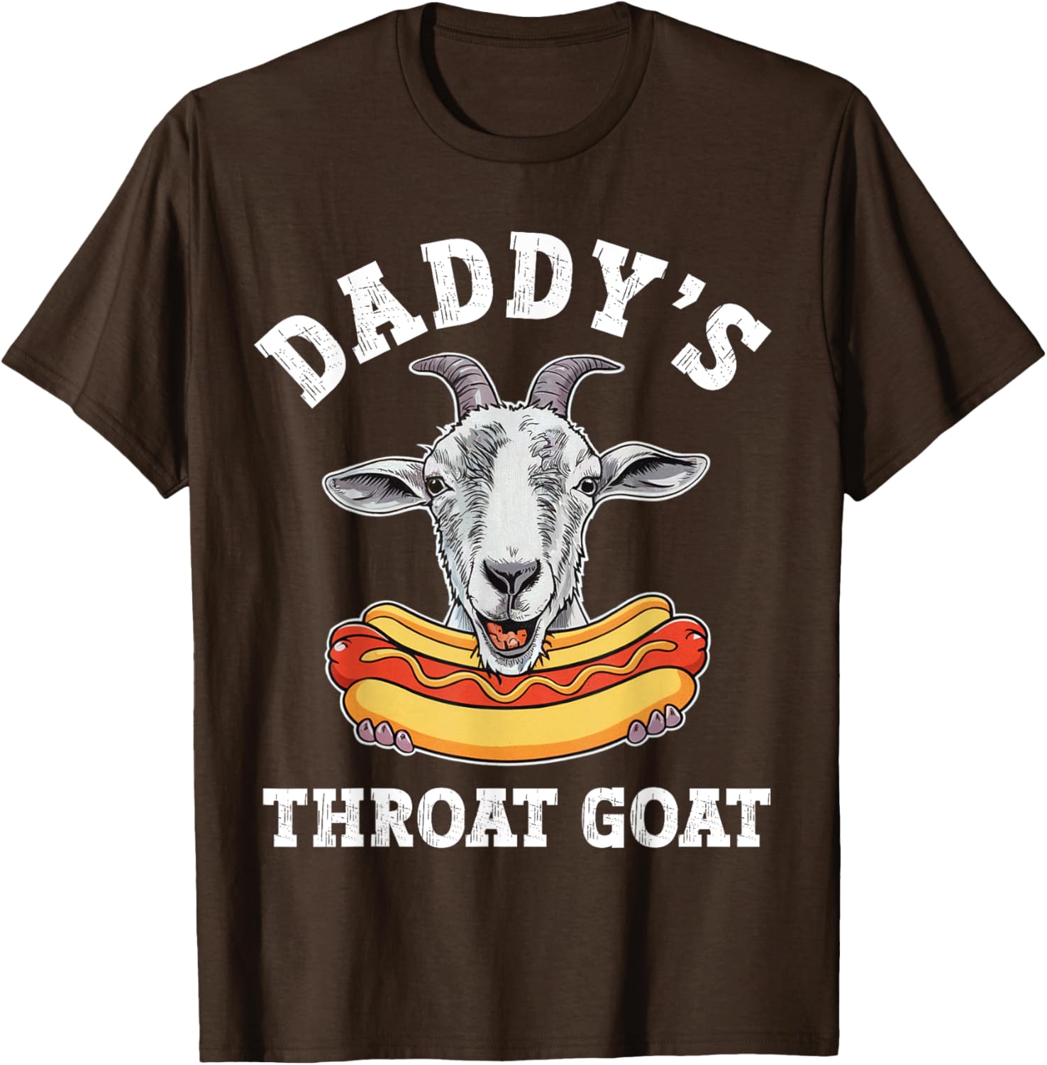 Funny Daddy's Throat Goat Meme T-Shirt for Adult Humor Lovers - 12
