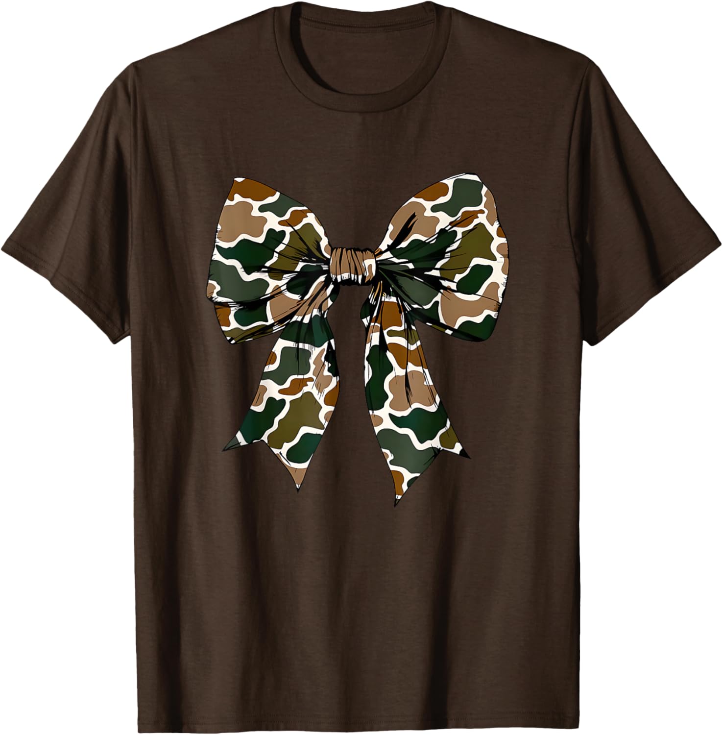 Camo Bow Coquette Duck Hunting T-Shirt for Stylish Outdoor Enthusiasts - 13