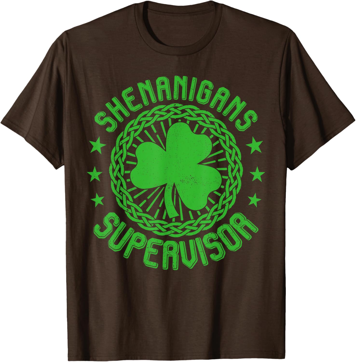 Shenanigans Supervisor Shamrock St Patricks Day T-Shirt for Fun Celebrations - 11