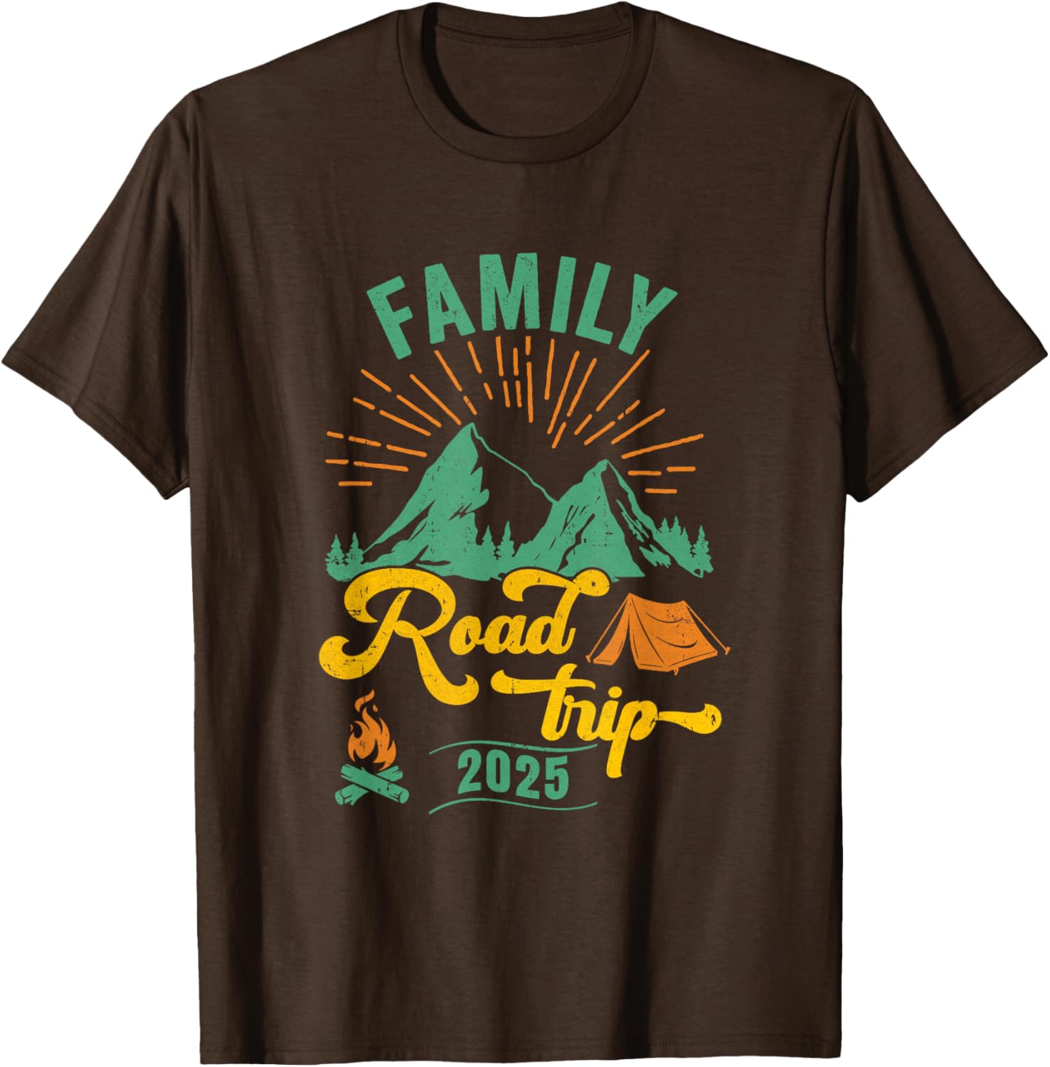 Family Road Trip Camping T-Shirt 2025 Adventure Vacation Gear - 15