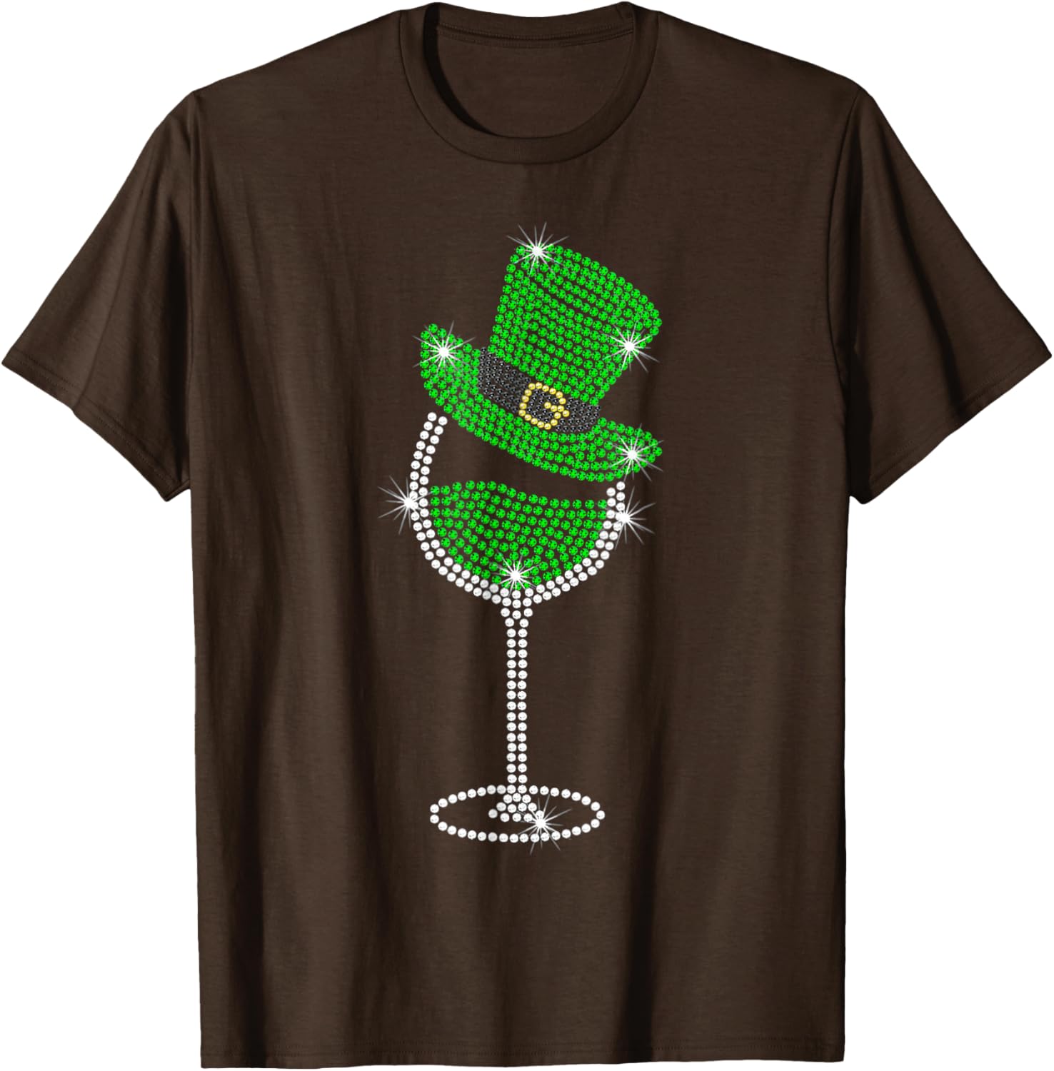 St Patrick's Day Shamrock Wine T-Shirt for Men and Women Celebrate in Style - 7