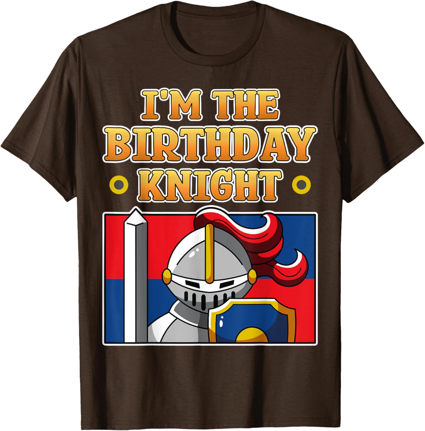 I'm The Birthday Knight Kids Medieval Armor T-Shirt for Fun Parties - 13