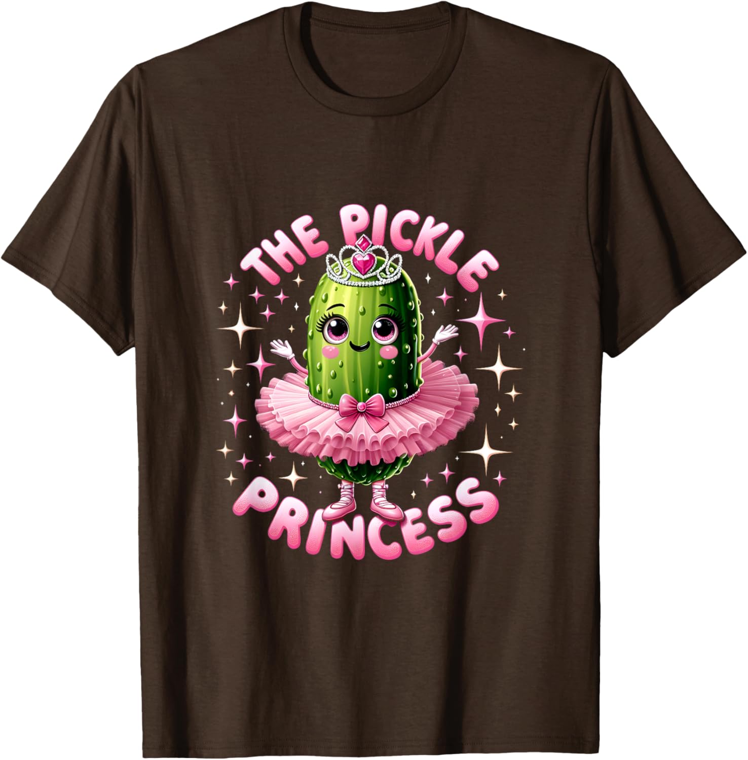 Cute Pickle Princess Ballet T-Shirt for Pickle Lovers and Dancers - 14