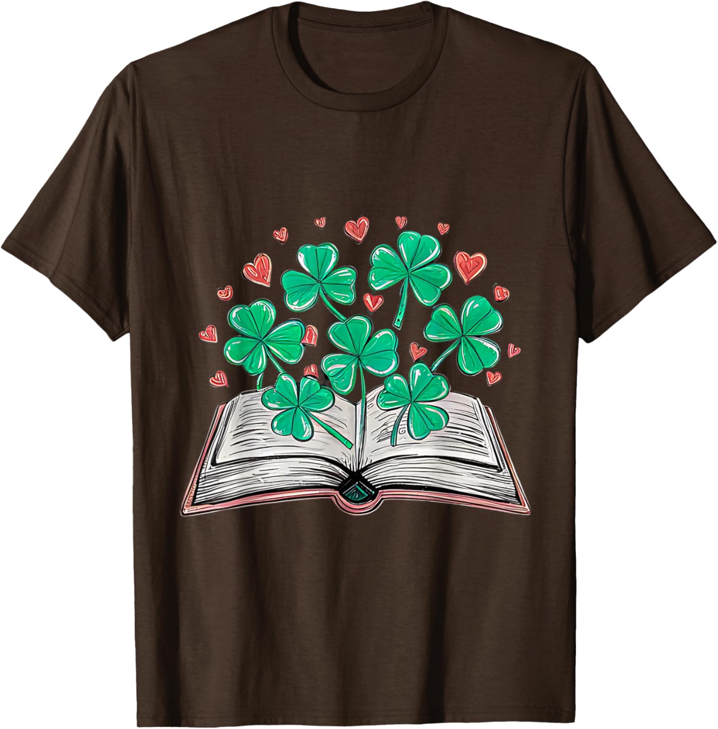 St Patricks Day Shamrock T-Shirt for Book Loving Librarians - 15