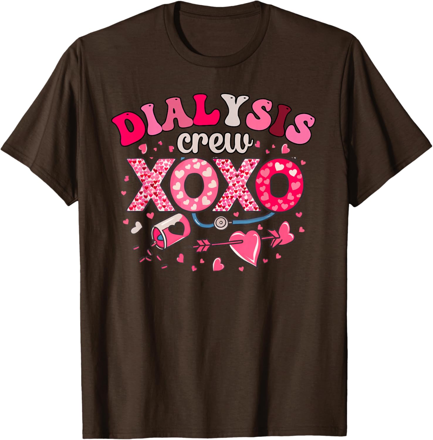 XOXO Dialysis Nurse Valentine's Day T-Shirt for Caregivers 2025 - 9