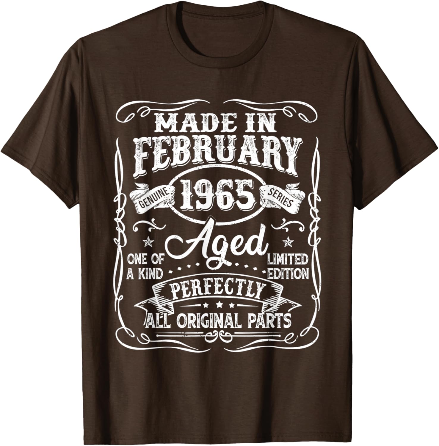 Vintage 60th Birthday T-Shirt for Men Born in February 1965 - 25