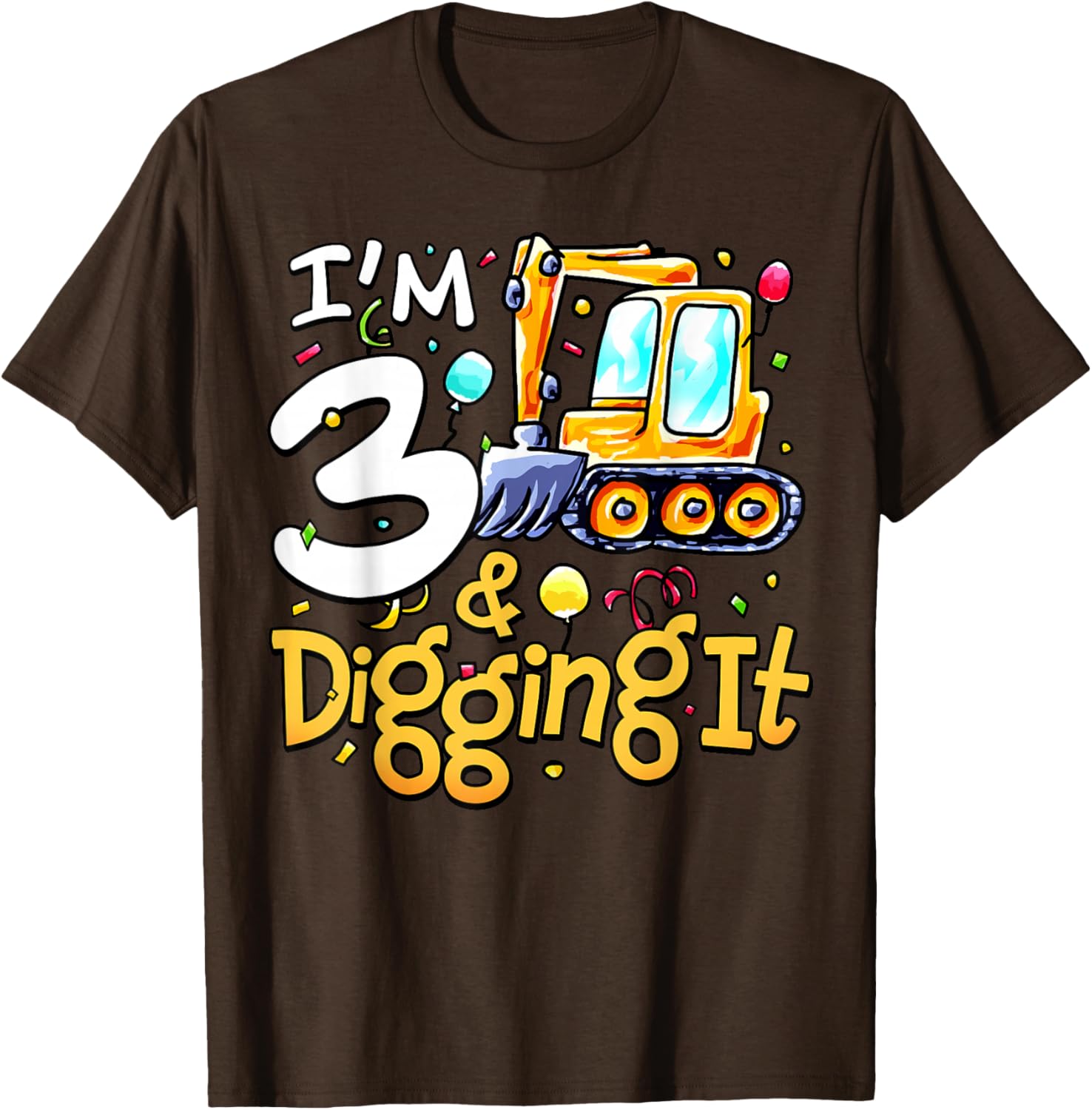 Construction Themed 3rd Birthday Shirt for Boys Cute T-Shirt Gift - 13