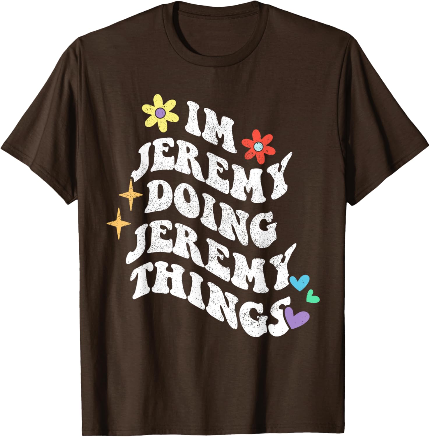Funny Retro Groovy Jeremy Doing Things T-Shirt for Moms and Gifts - 6