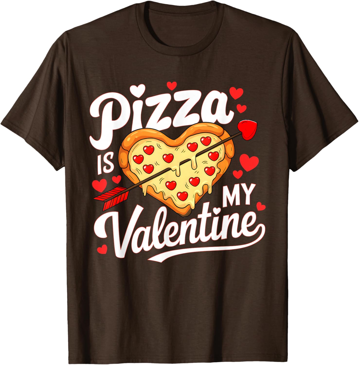 Pizza Is My Valentine Funny Kids T-Shirt for Boys and Girls - 15