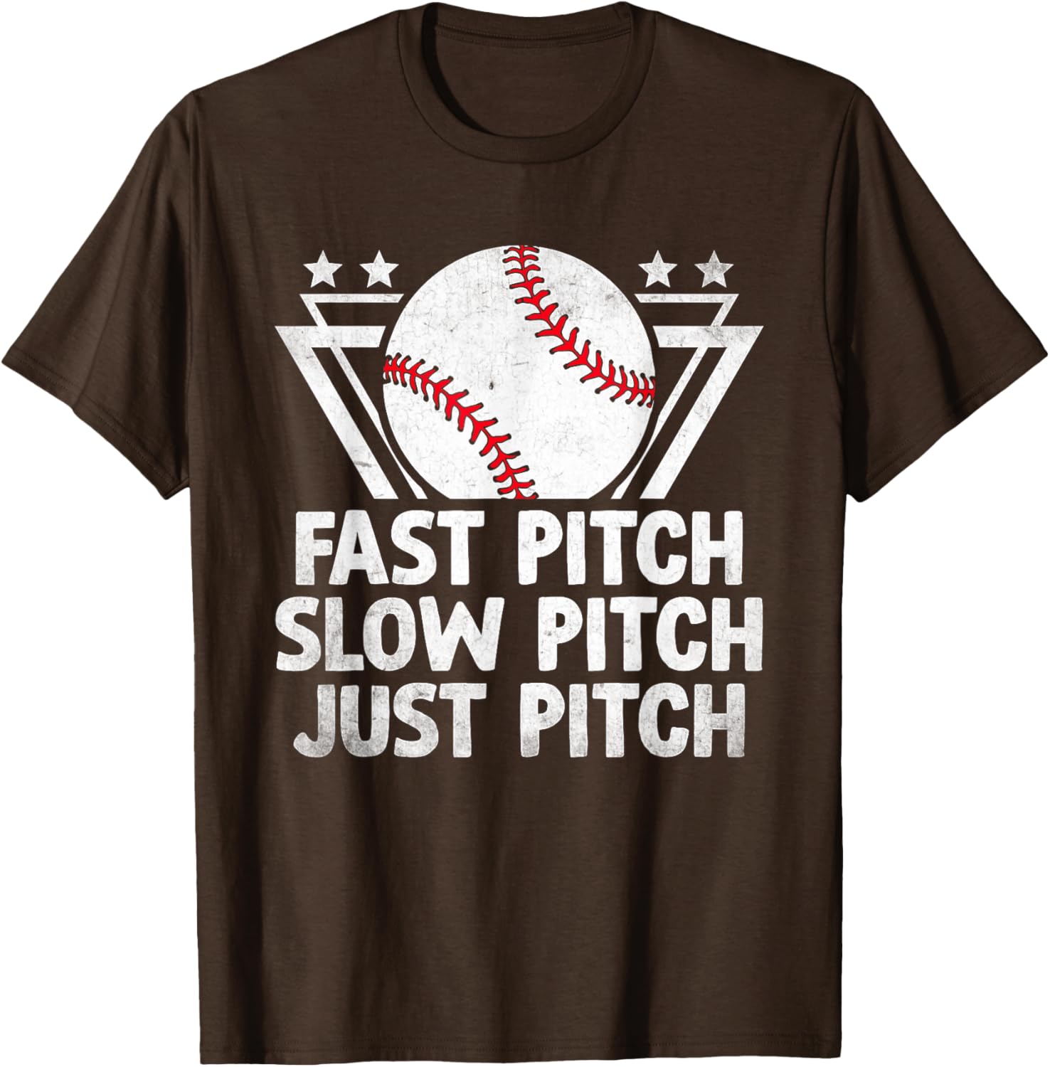 Fast Pitch Slow Pitch Just Pitch Softball T-Shirt for Players and Fans - 15