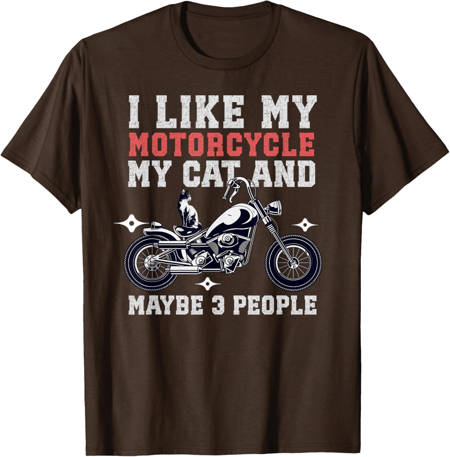 Funny I Like My Motorcycle Cat T-Shirt for Bikers Men and Women - 2