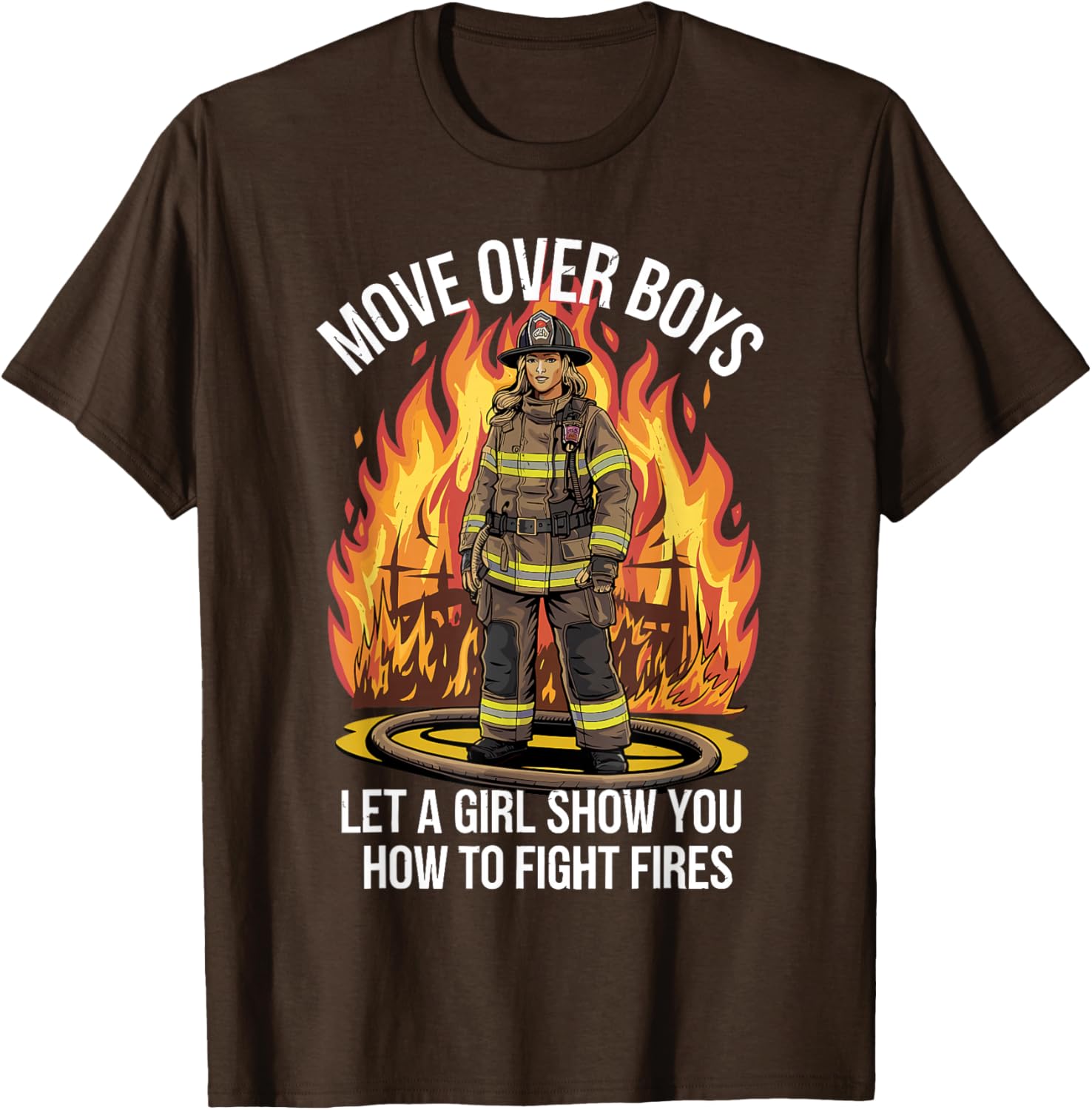 Stylish Firefighter T-Shirt for Women and Girls - Perfect Gift Idea - 20