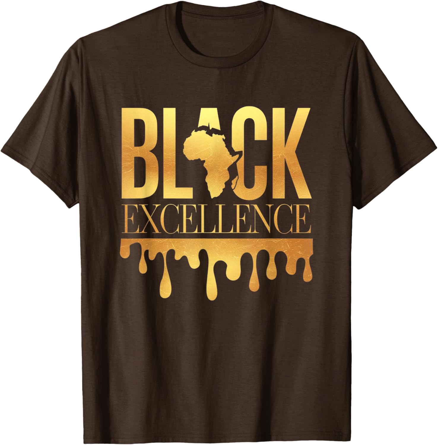 Black Excellence Afro Motivation T-Shirt for Black History Month Celebration - 1