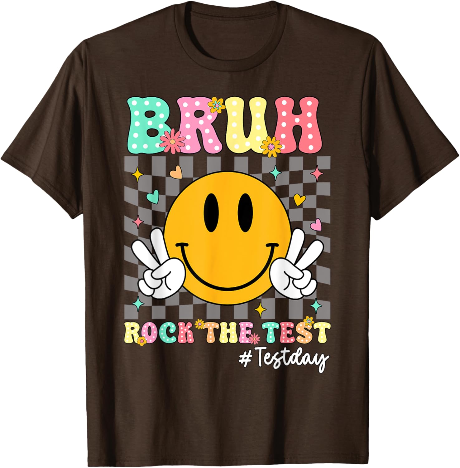 You Got This Test Day Smile Rock the Test Kids T-Shirt for Boys and Girls - 1
