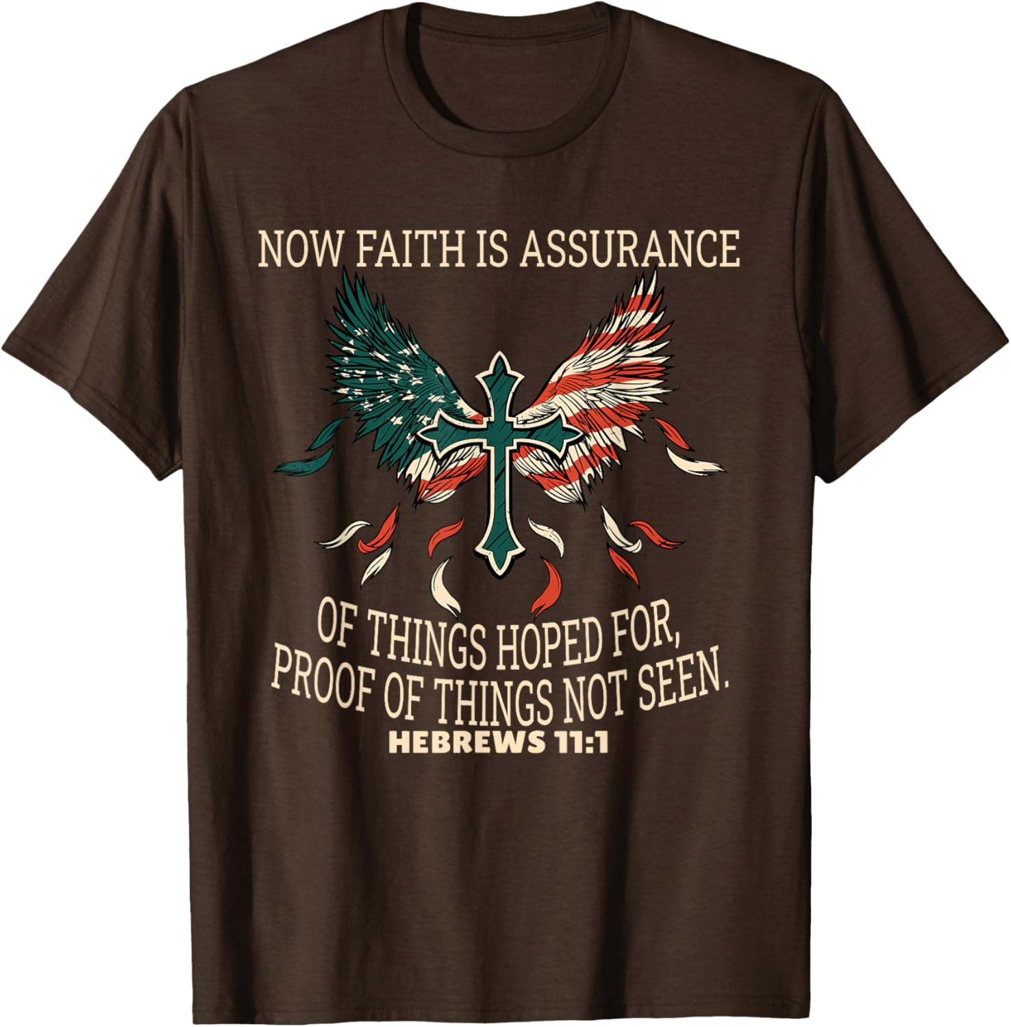 Hebrews 11:1 Faith T-Shirt Inspirational Scripture Apparel for All - 12