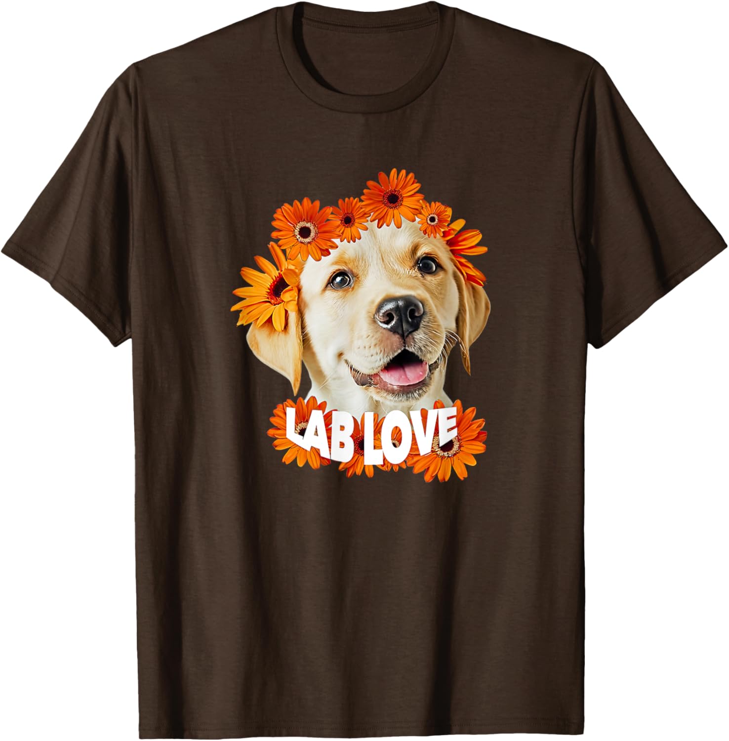 Yellow Labrador Love T-Shirt for Dog Moms and Dads - Daisy Puppy Design - 17