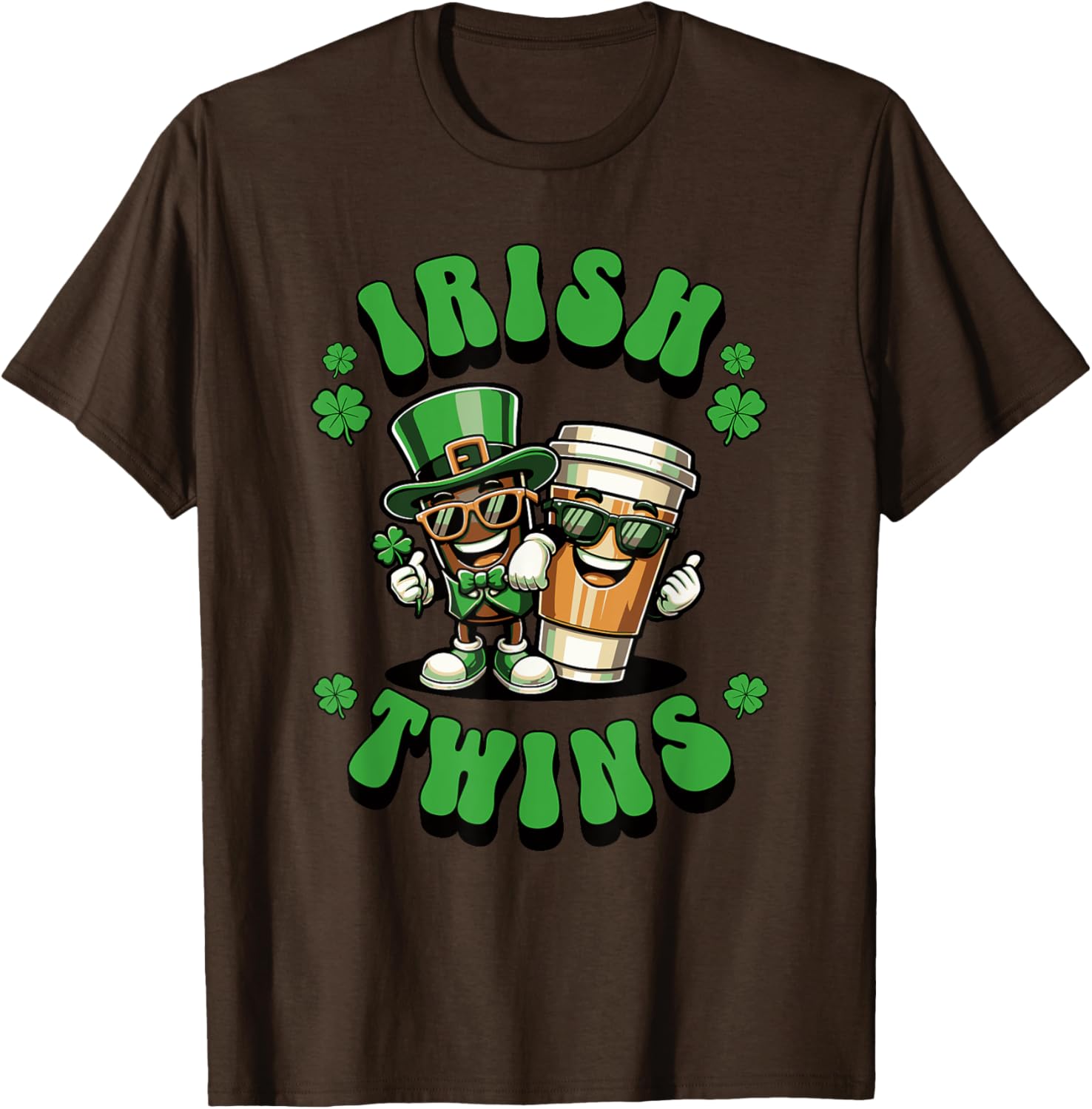 Funny Irish Twins Matching St. Patrick's Day T-Shirt for Kids - 24