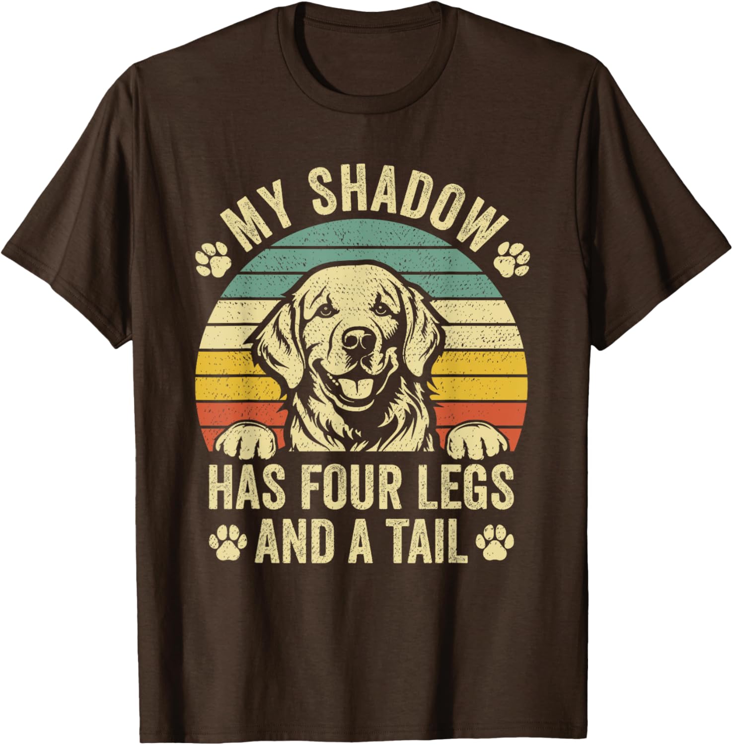 Cute My Shadow Has Four Legs And A Tail T-Shirt for Dog Lovers - 4