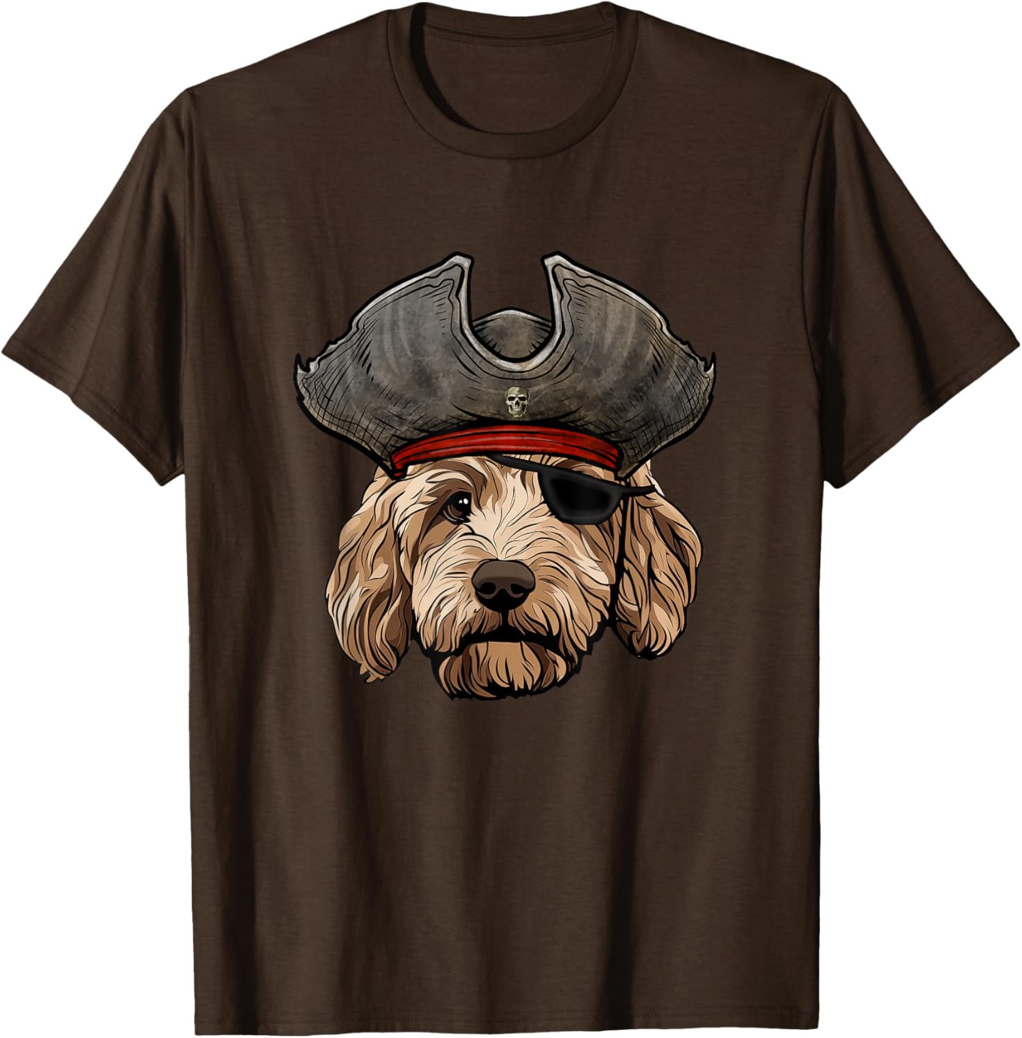 Funny Pirate Goldendoodle Dog T-Shirt for Pet Lovers and Pirates - 5