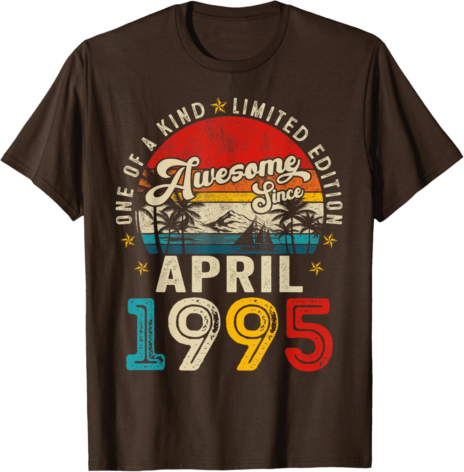 Vintage April 1995 30th Birthday T-Shirt for Men and Women - 9