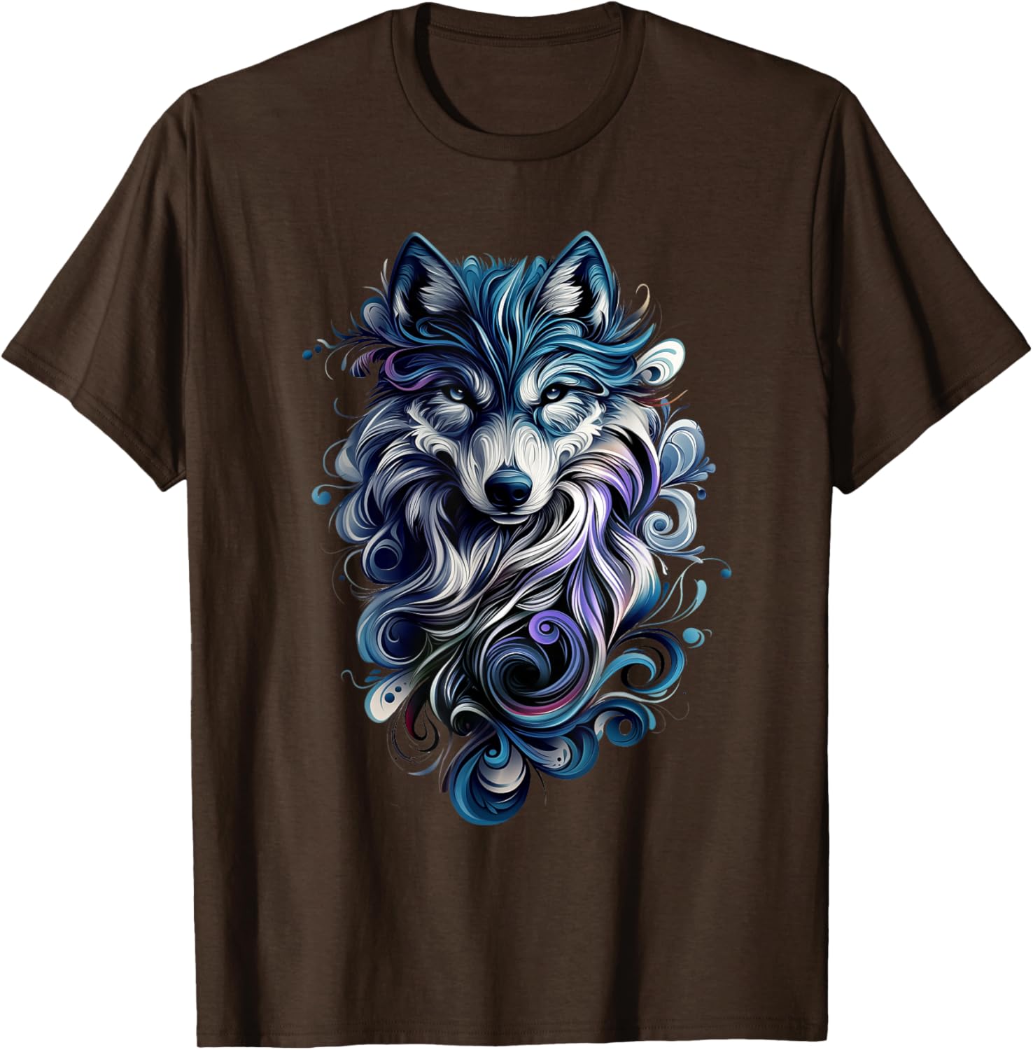 Colorful Wolf T-Shirt for Nature Lovers - Stylish Wildlife Apparel - 6