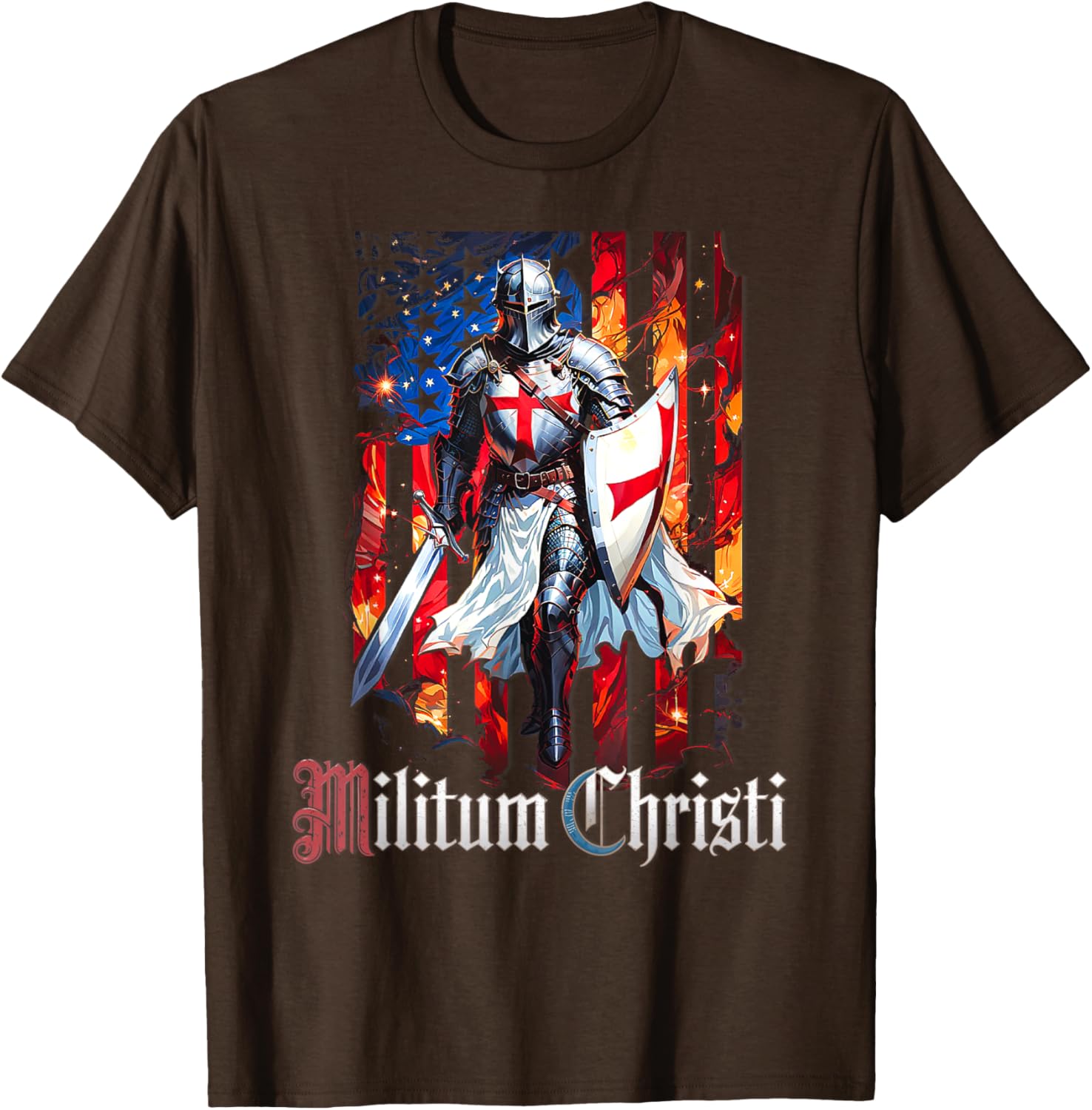 Catholic Knight Templar Crusader Cross T-Shirt for Faith and Style - 23