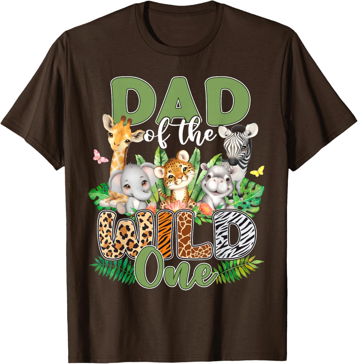 Dad Of The Wild One Safari Family Matching T-Shirt for 1st Birthday - 10