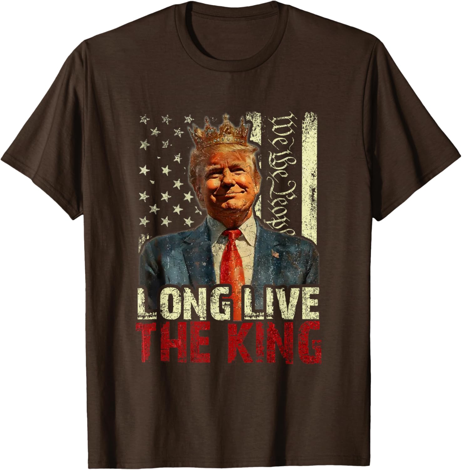 Vintage Trump Long Live The King Patriotic Retro T-Shirt for Men - 5