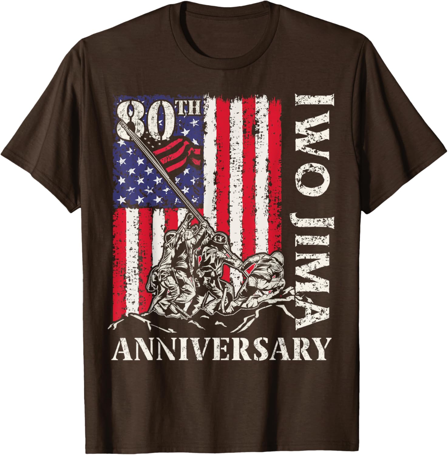 Iwo Jima 80th Anniversary WWII Veteran T-Shirt for 4th of July - 13