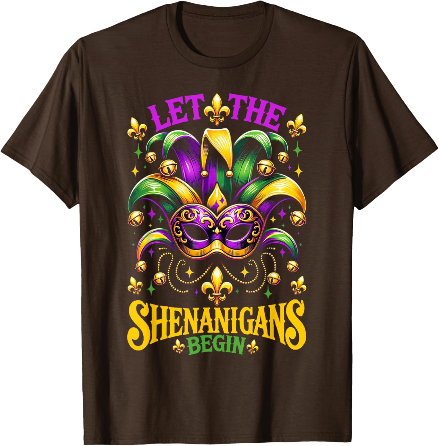 Let The Shenanigans Begin Mardi Gras T-Shirt for Kids and Adults - 4