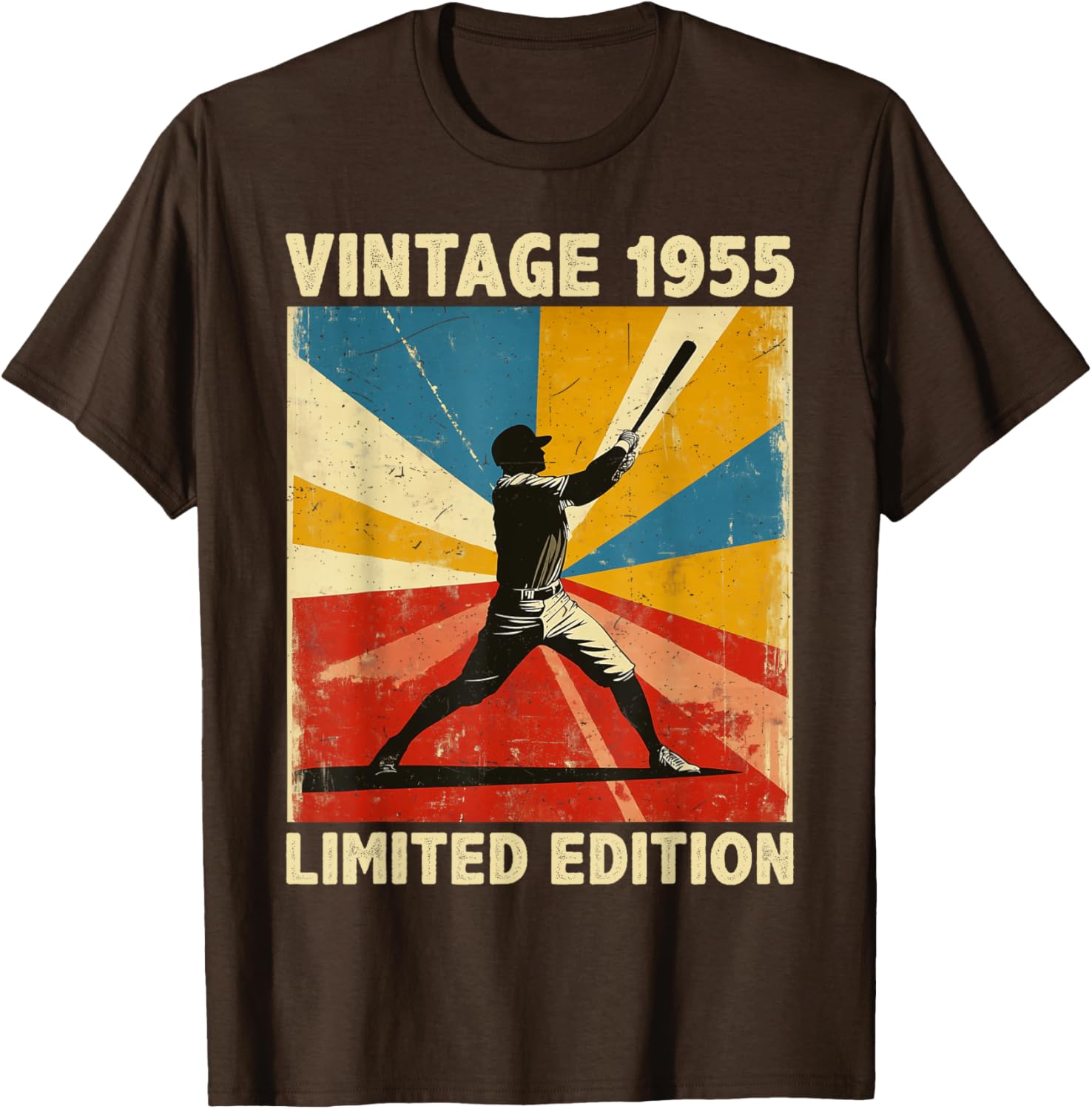 Retro Vintage 1955 Baseball Lover Funny Limited Edition T-Shirt - 11