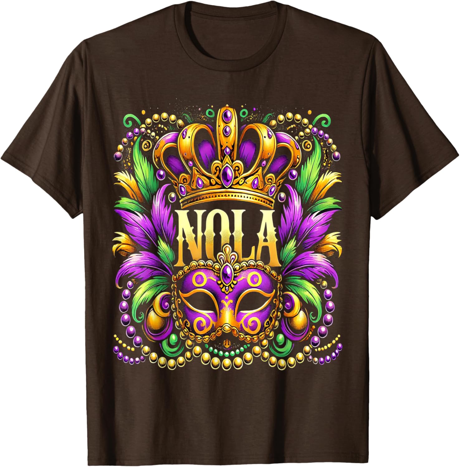 NOLA New Orleans Mardi Gras 2025 T-Shirt for Festive Fun and Style - 16
