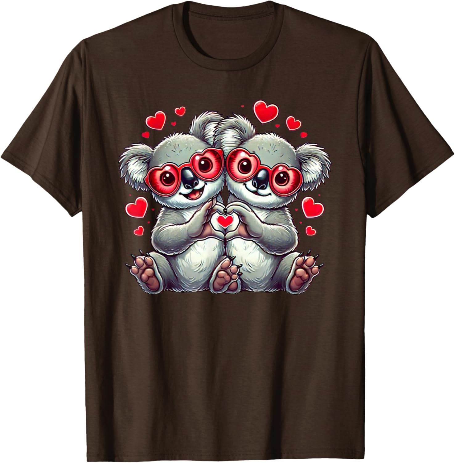 Funny Koala Heart Sign T-Shirt for Everyone - Perfect Valentine Gift! - 1