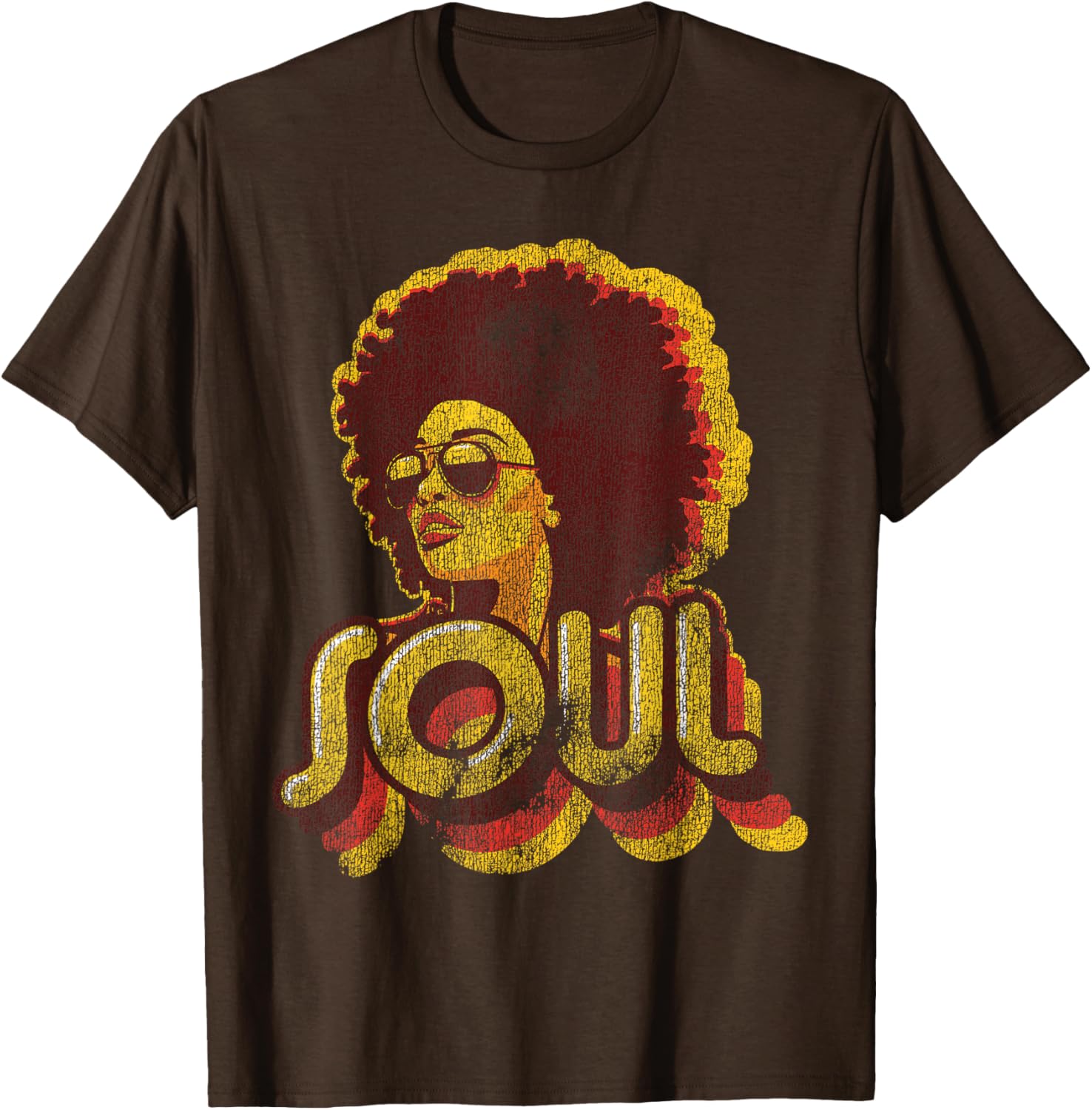 Retro 70s Funk Afro Soul T-Shirt for Vintage Style Lovers - 25