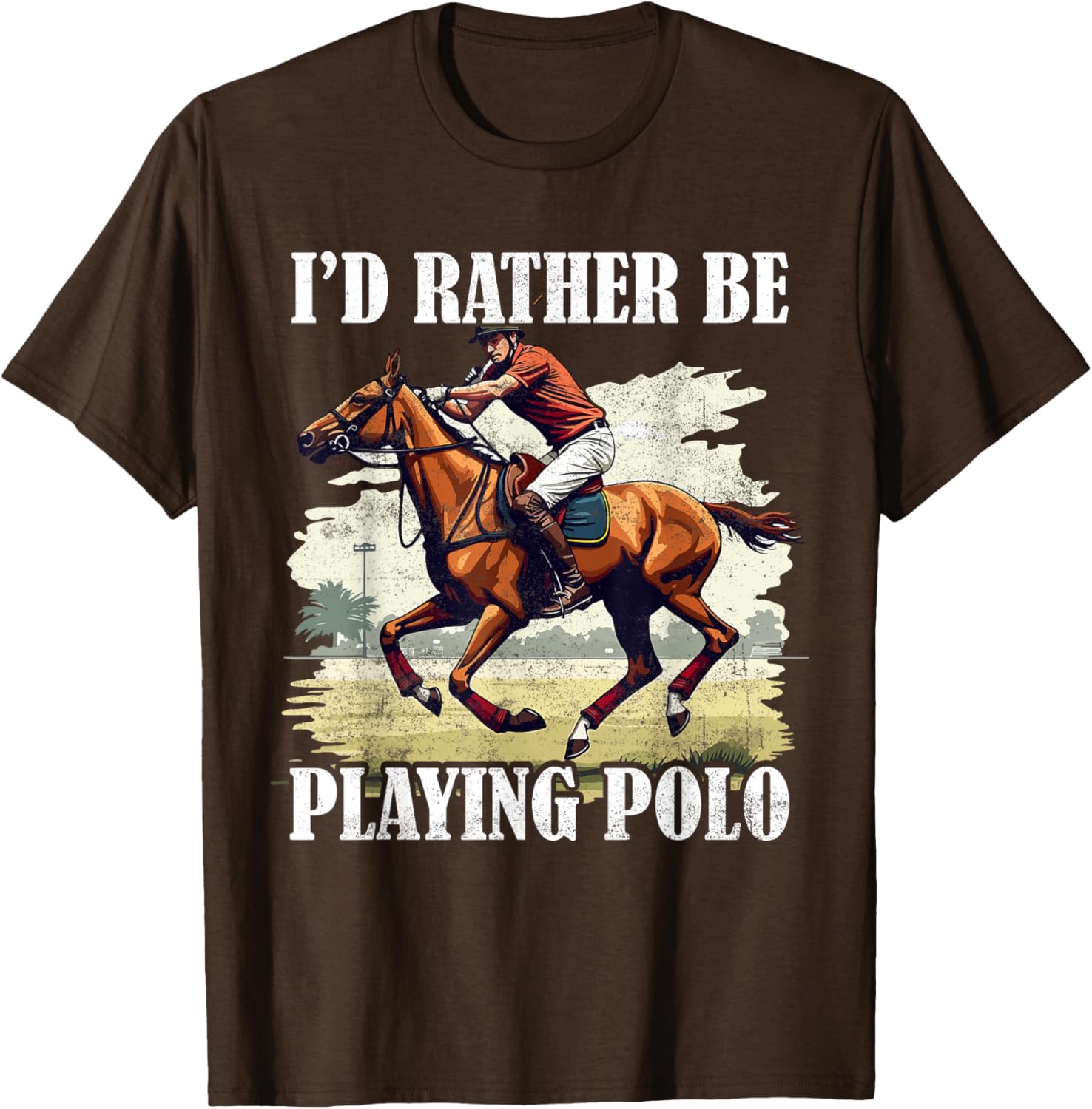 Stylish Polo Player T-Shirt for Equestrian Sports and Horseback Riding - 6