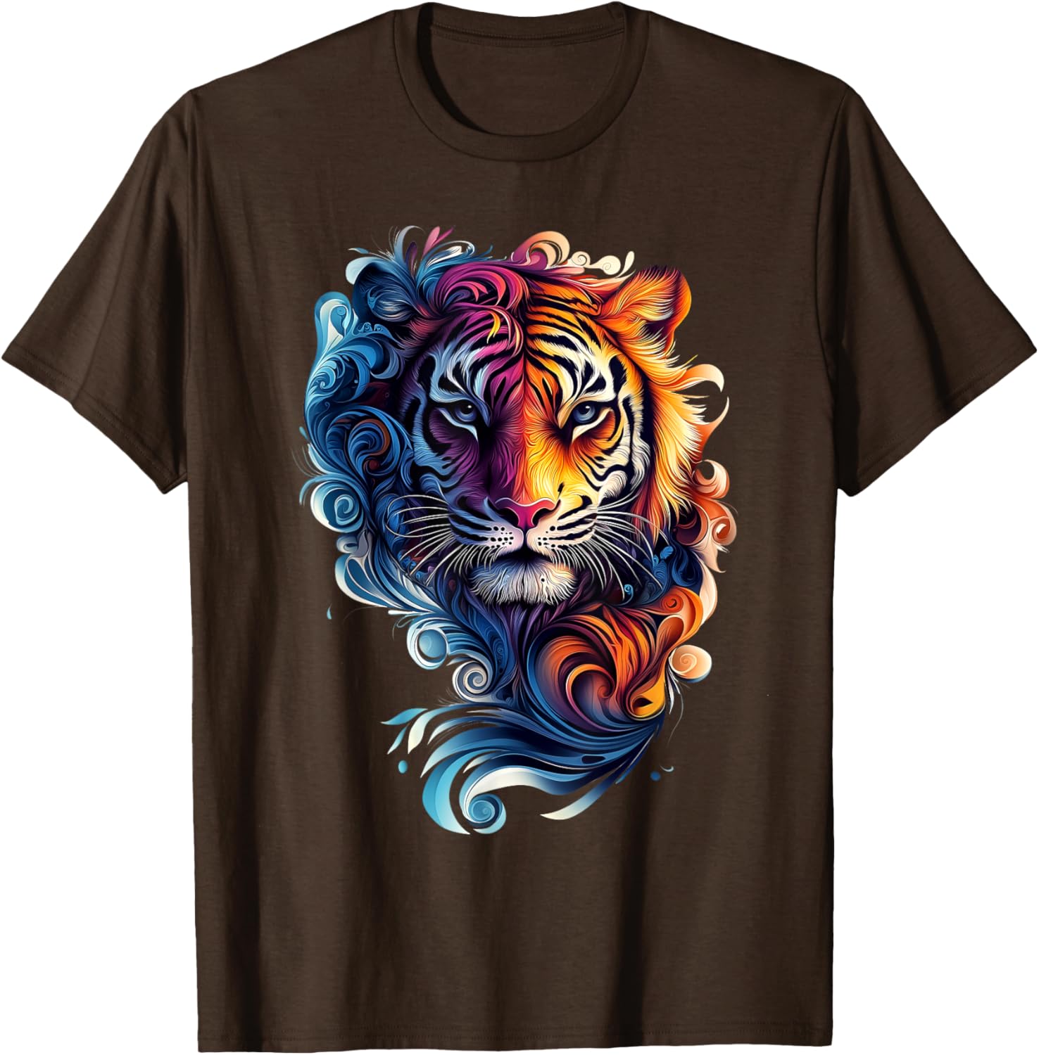 Colorful Tiger Wildlife T-Shirt for Nature Lovers - Stylish and Fun - 10