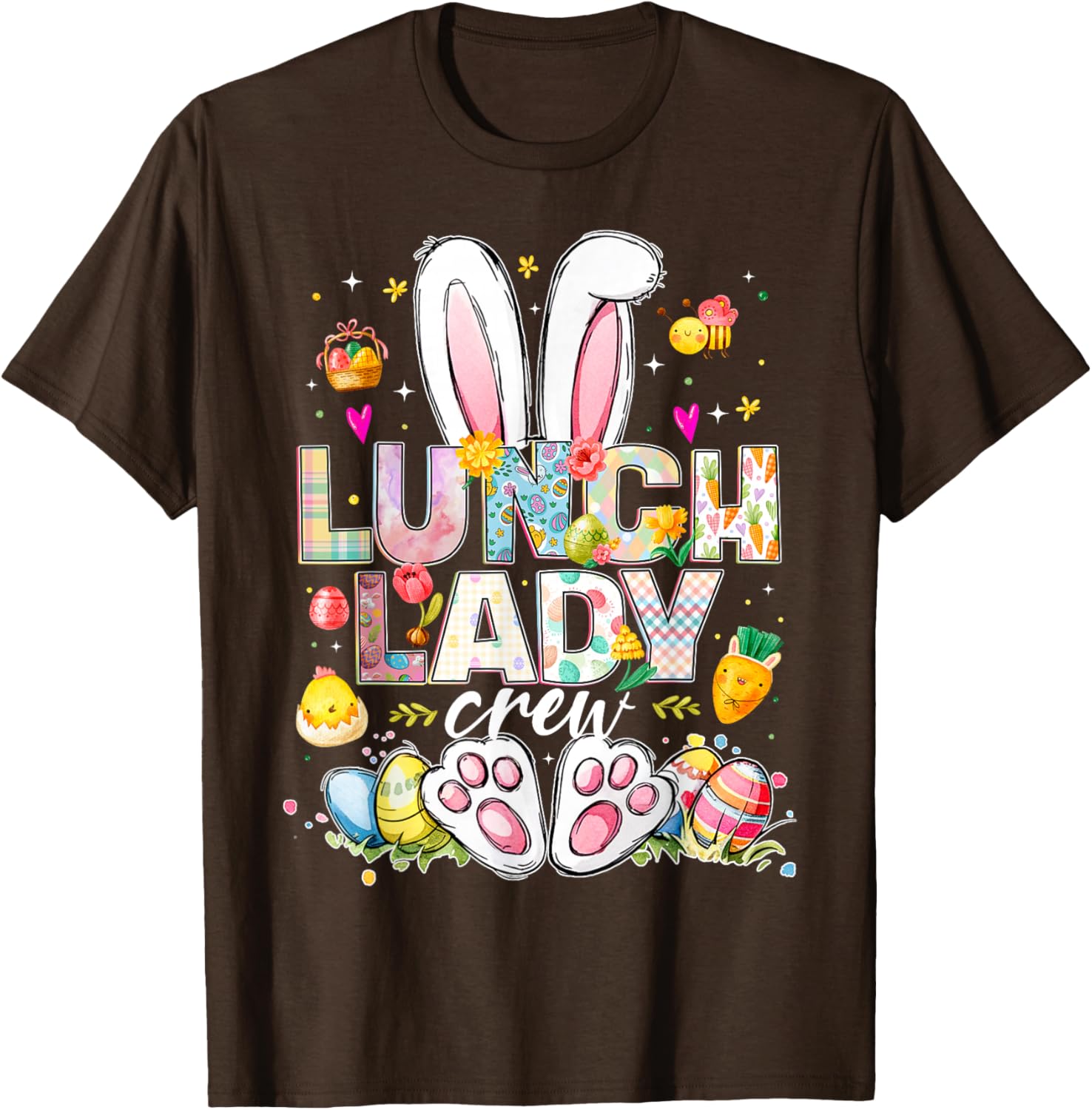 Funny Bunny Lunch Lady Easter T-Shirt for Cafeteria Workers - 12